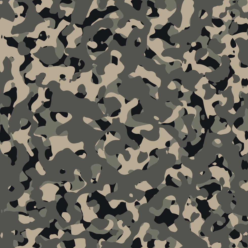 patrón sin costuras del vector de camuflaje del ejército. el camuflaje militar de textura repite el fondo de diseño del ejército sin costuras