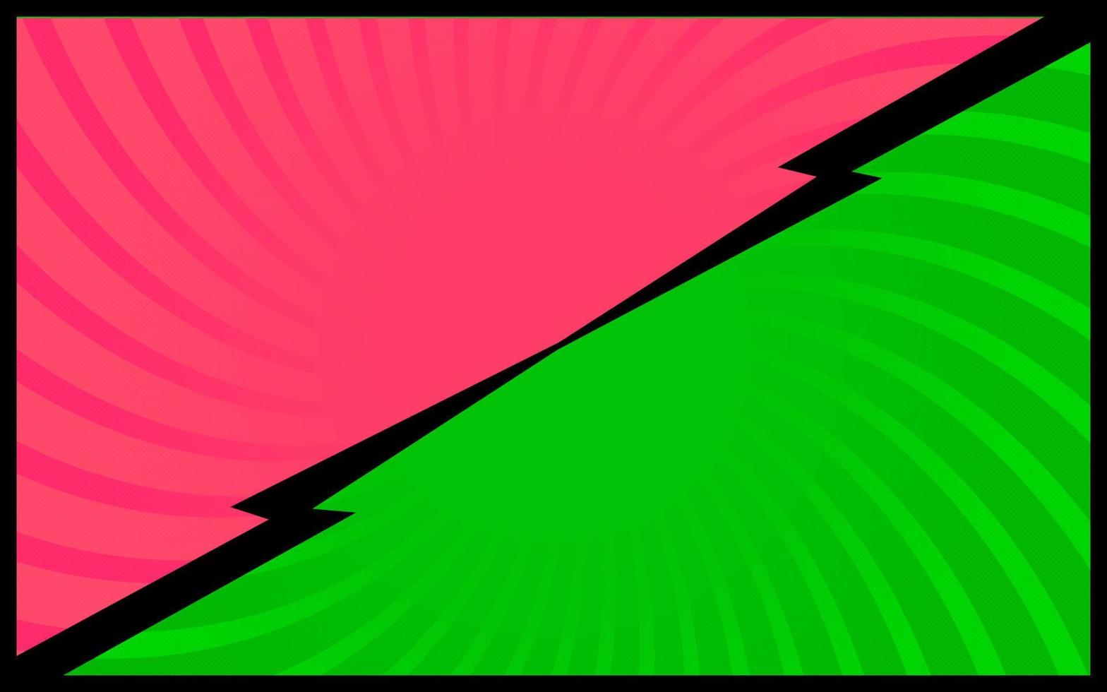 Green and Pink comic background Retro vector