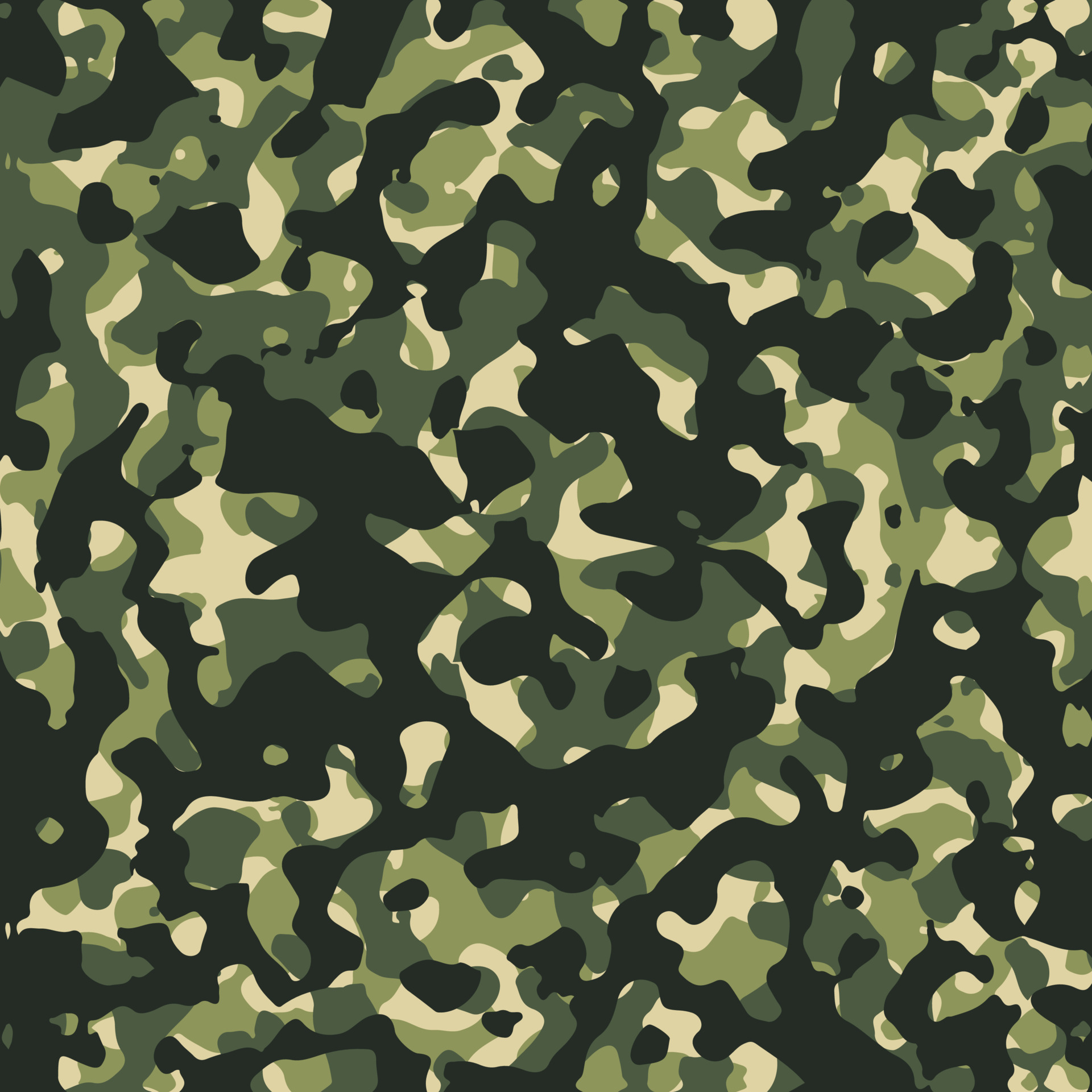 Army camouflage vector seamless pattern. Texture military camouflage ...