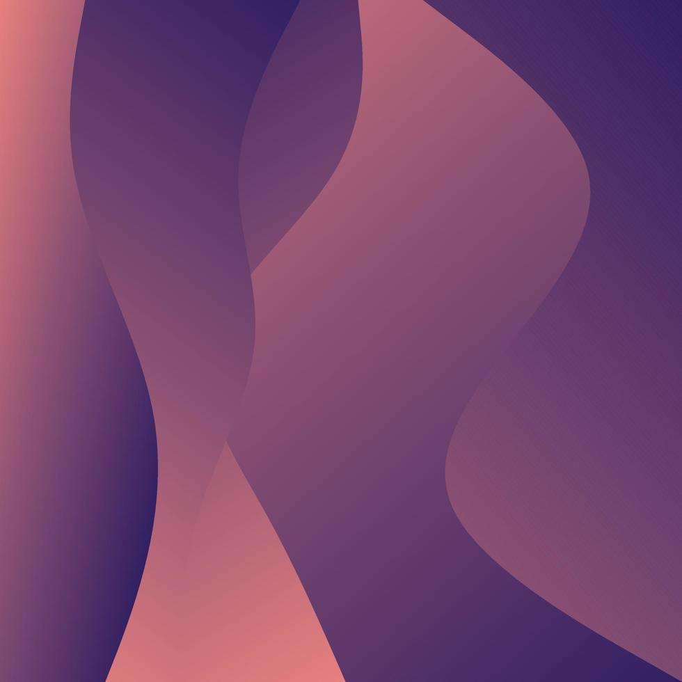 Abstract Red Waves background. Dynamic shapes composition vector