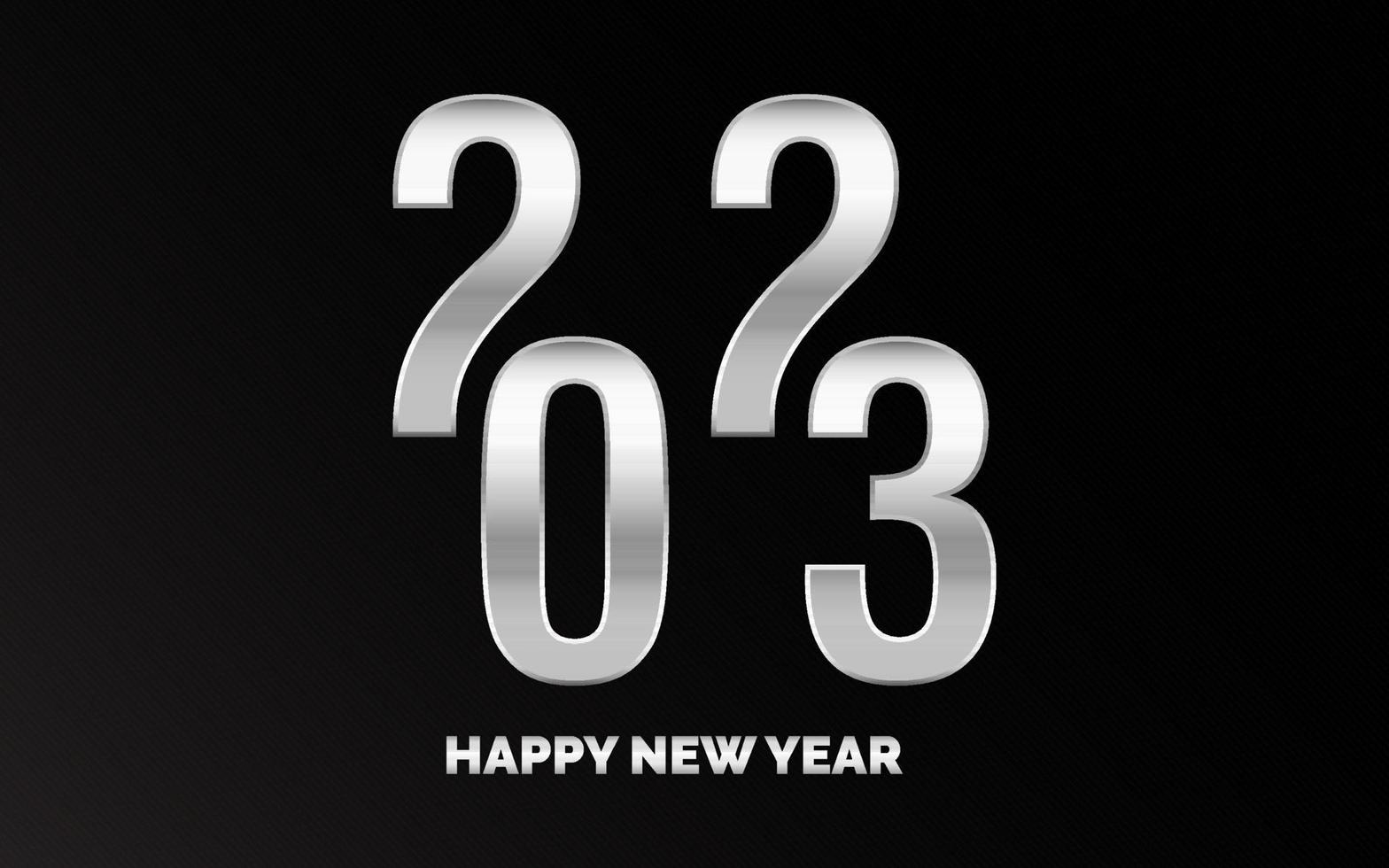 New 2023 Year typography design. 2023 numbers logotype illustration vector