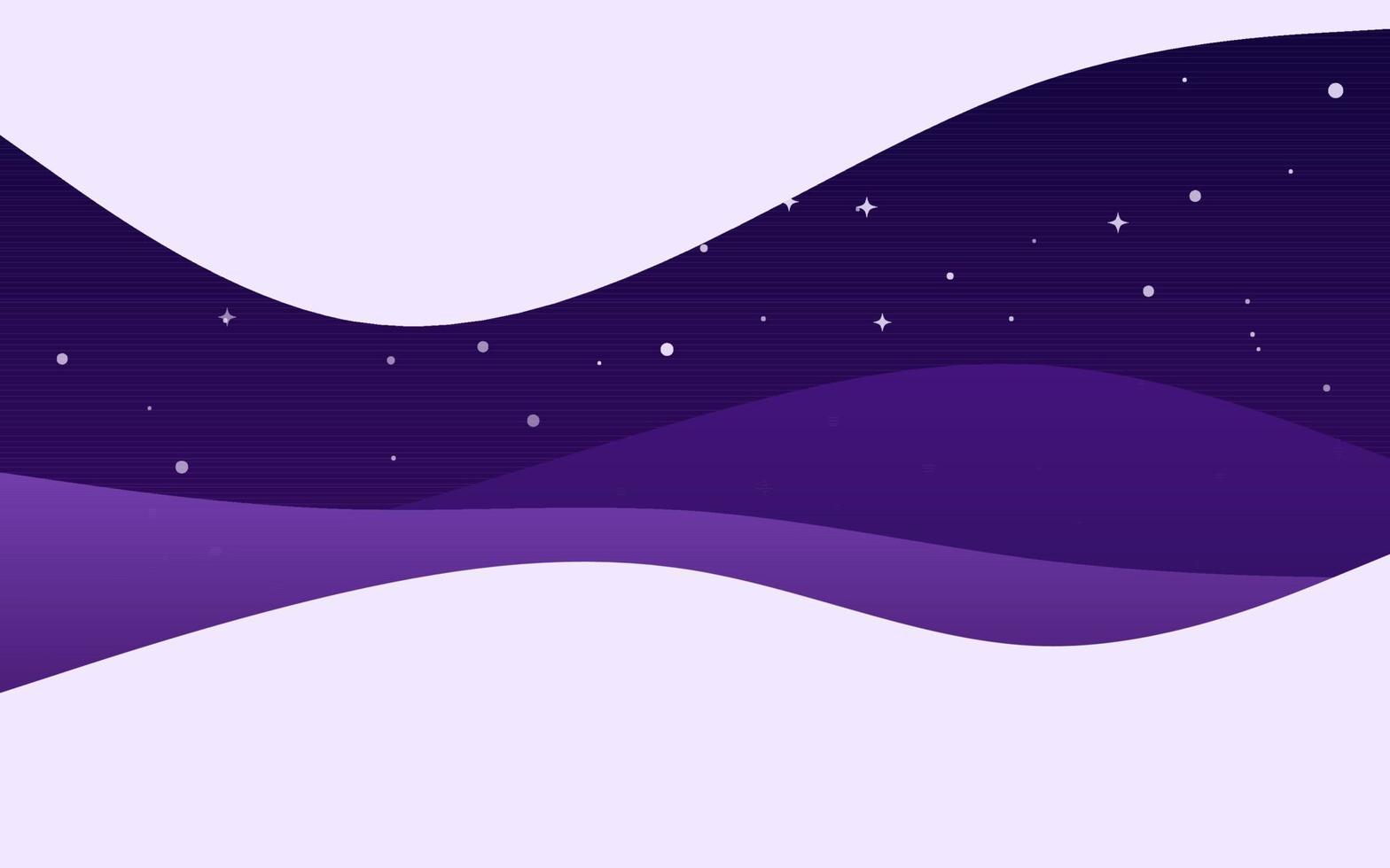 fondo púrpura de la noche de las ondas creativas. composición de formas dinámicas vector