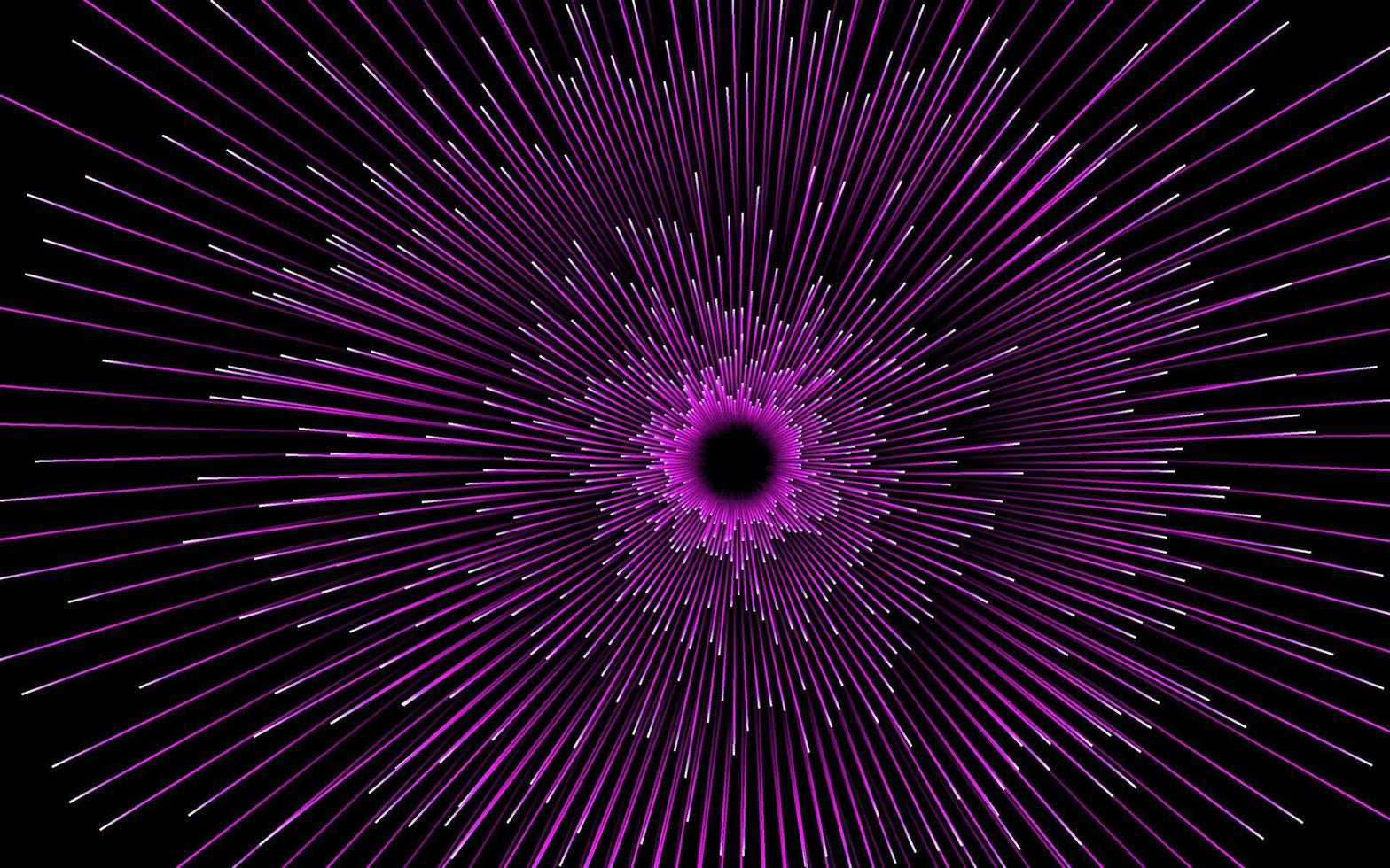 fondo geométrico circular abstracto. Patrón de movimiento céntrico dinámico de estallido estelar. lineas o rayos vector