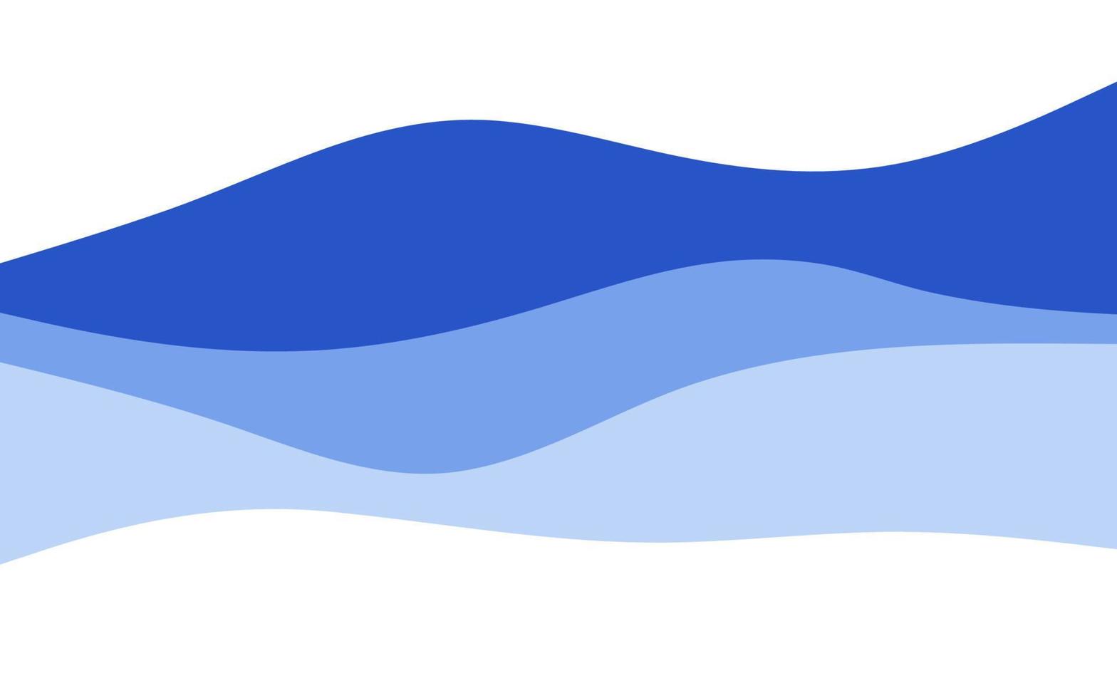 Creative Waves Blue background. Dynamic shapes composition vector
