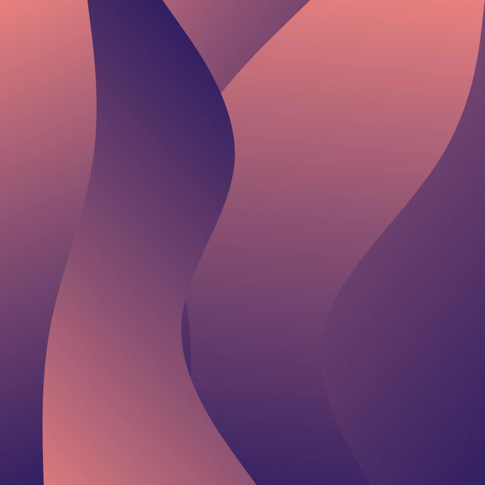 Abstract Red Waves background. Dynamic shapes composition vector