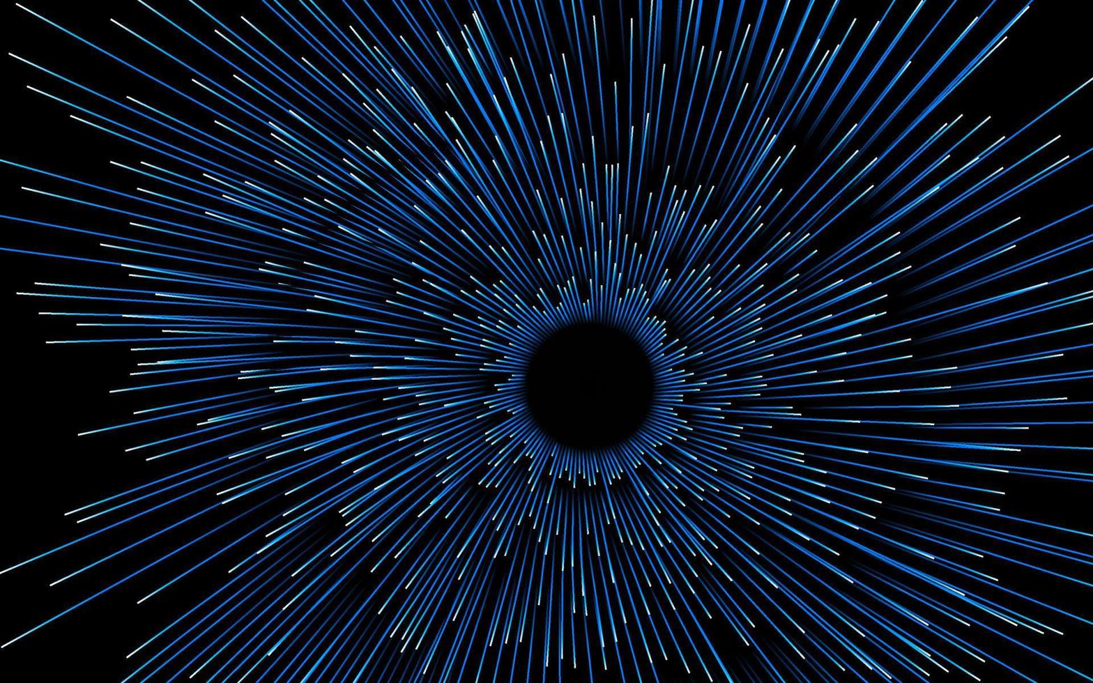 Abstract circular geometric background. Starburst dynamic centric motion pattern. lines or rays vector