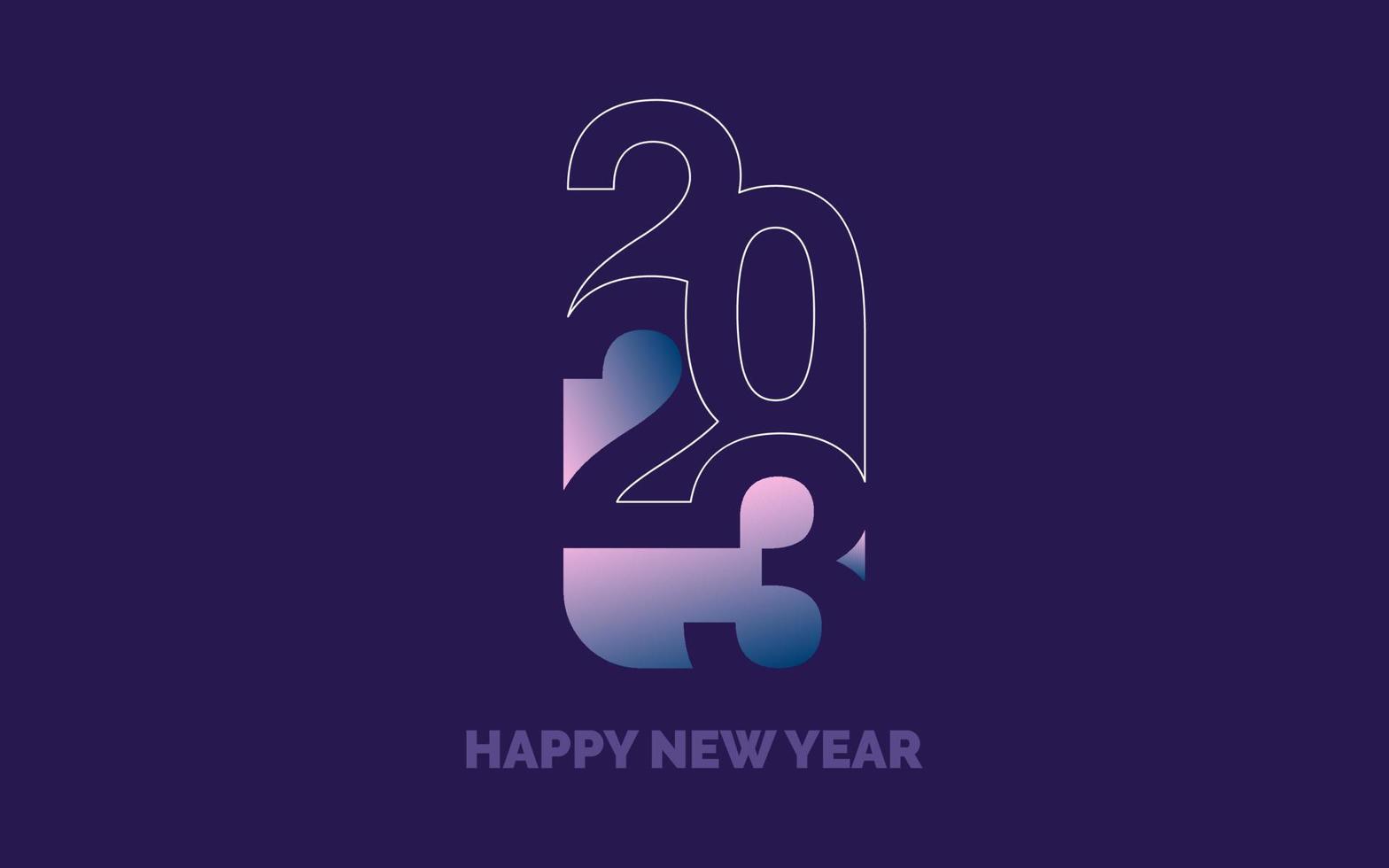 2039 Happy New Year symbols. New 2023 Year typography design. 2023 numbers logotype illustration vector