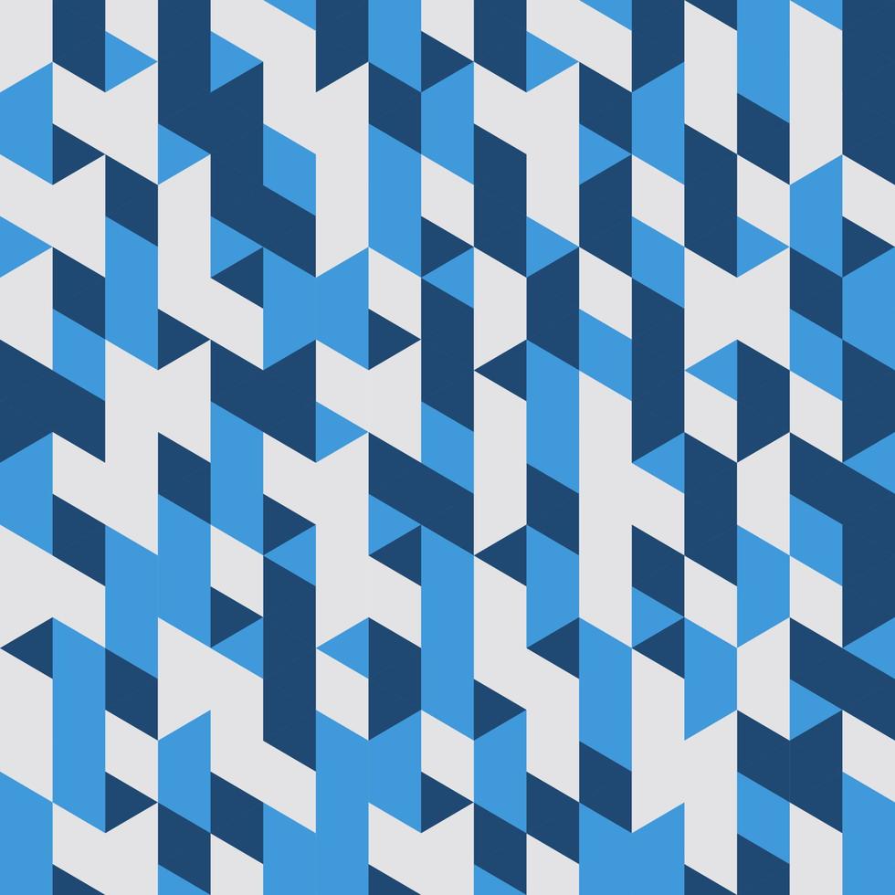 fondo abstracto geométrico azul de patrones sin fisuras vector