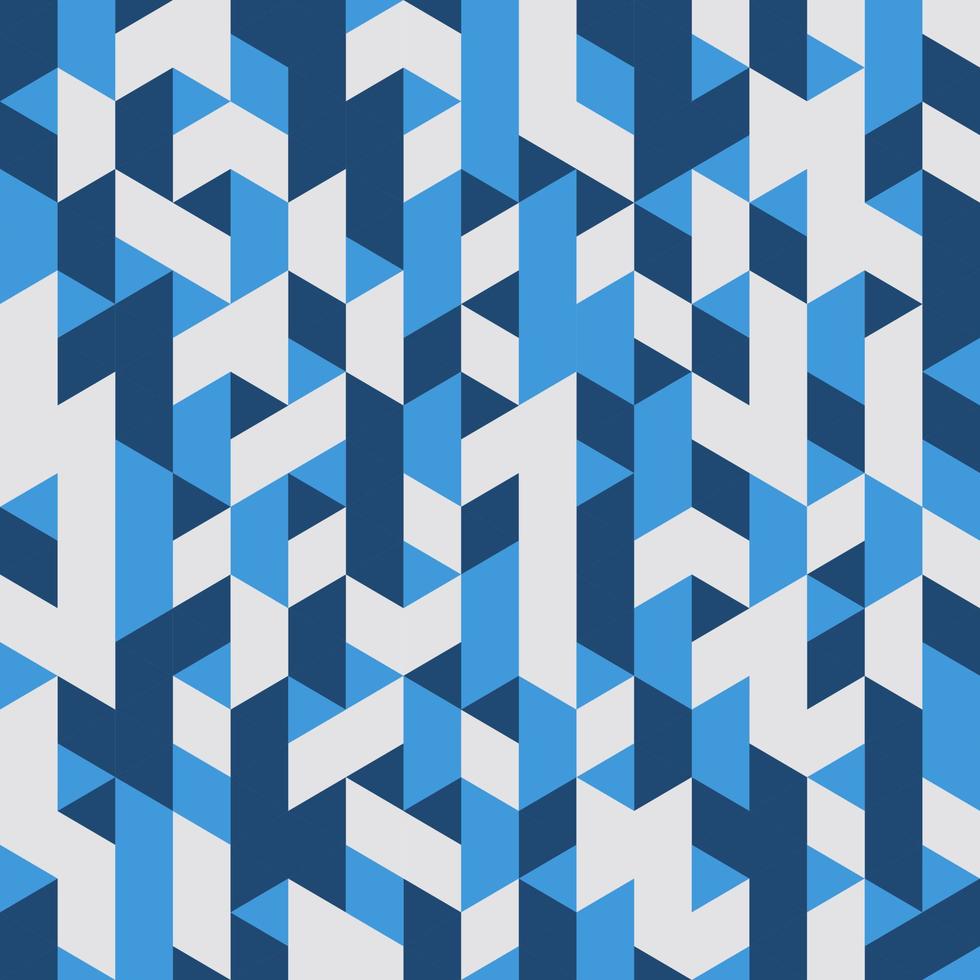 Blue Geometric Seamless pattern Abstract background vector