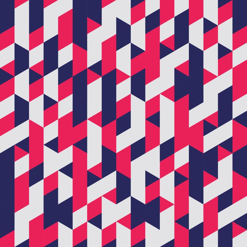 Red Geometric Seamless pattern Abstract background vector