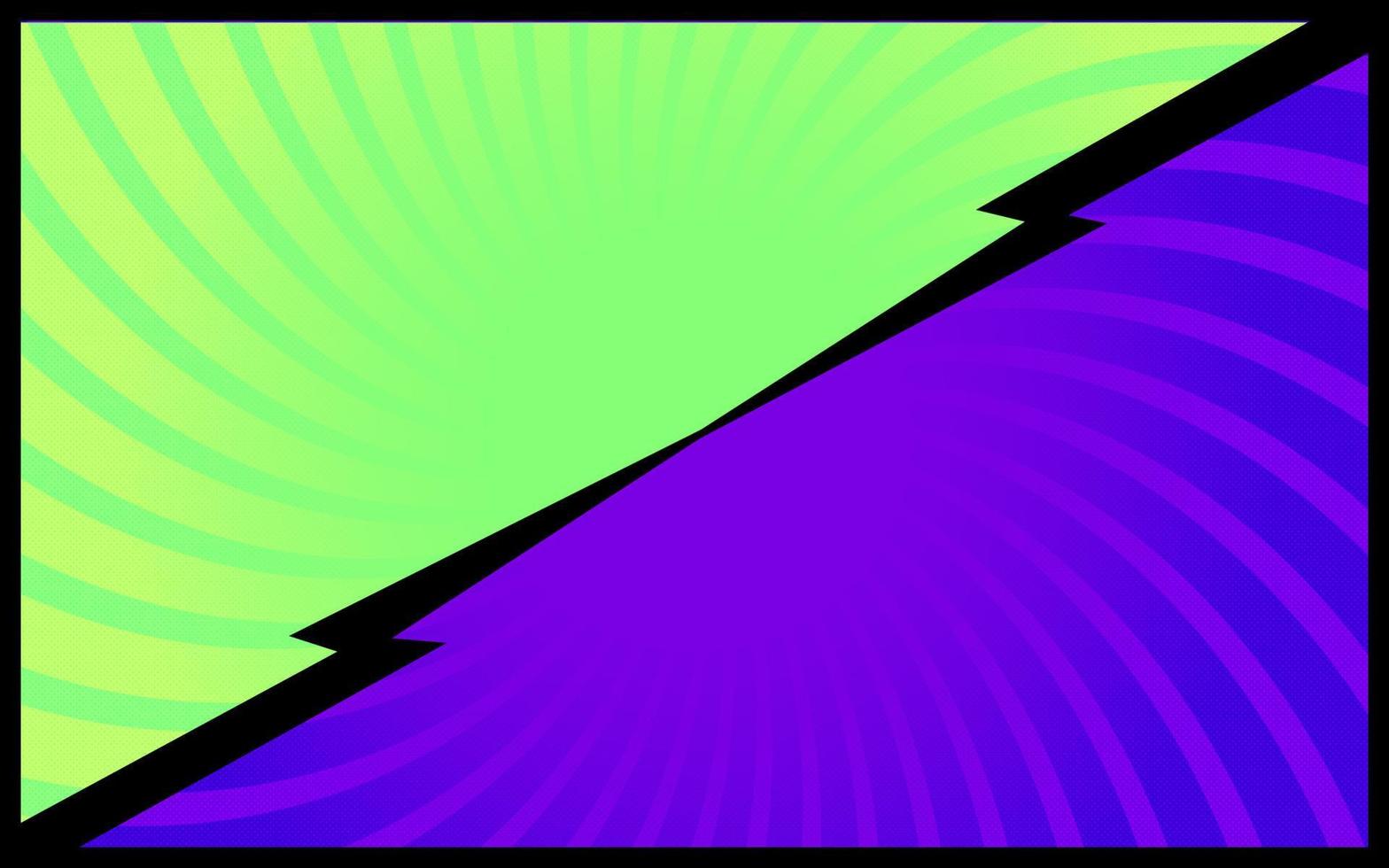 Green and Purple comic background Retro vector