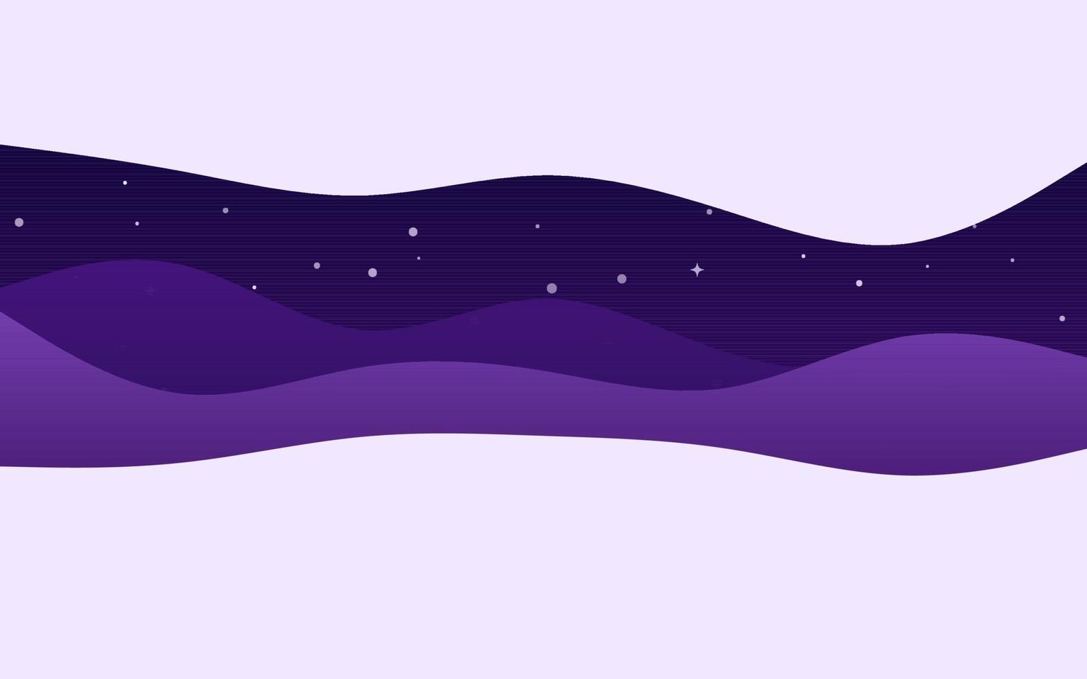 Creative Waves Night Purple background. Dynamic shapes composition vector