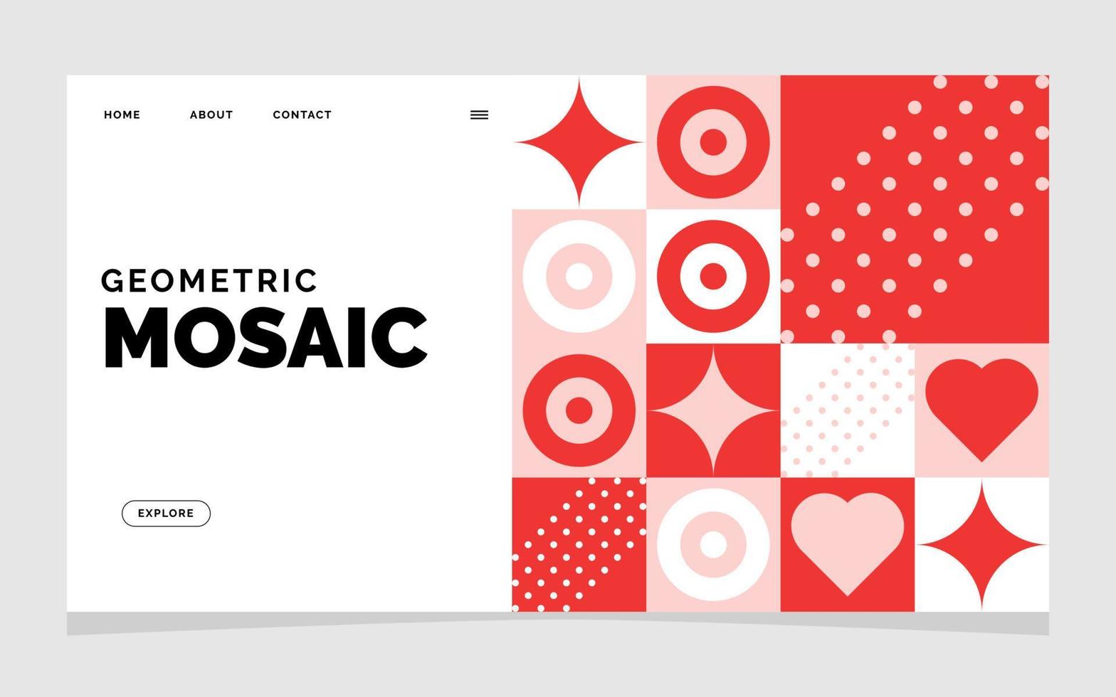 Geometric background with squares Vector illustration