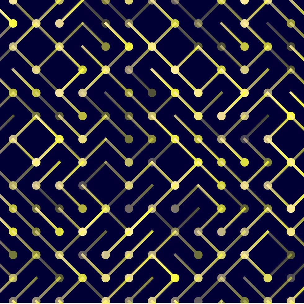 patrón transparente de vector de tecnología. adorno de rayas geométricas. fondo lineal monocromático
