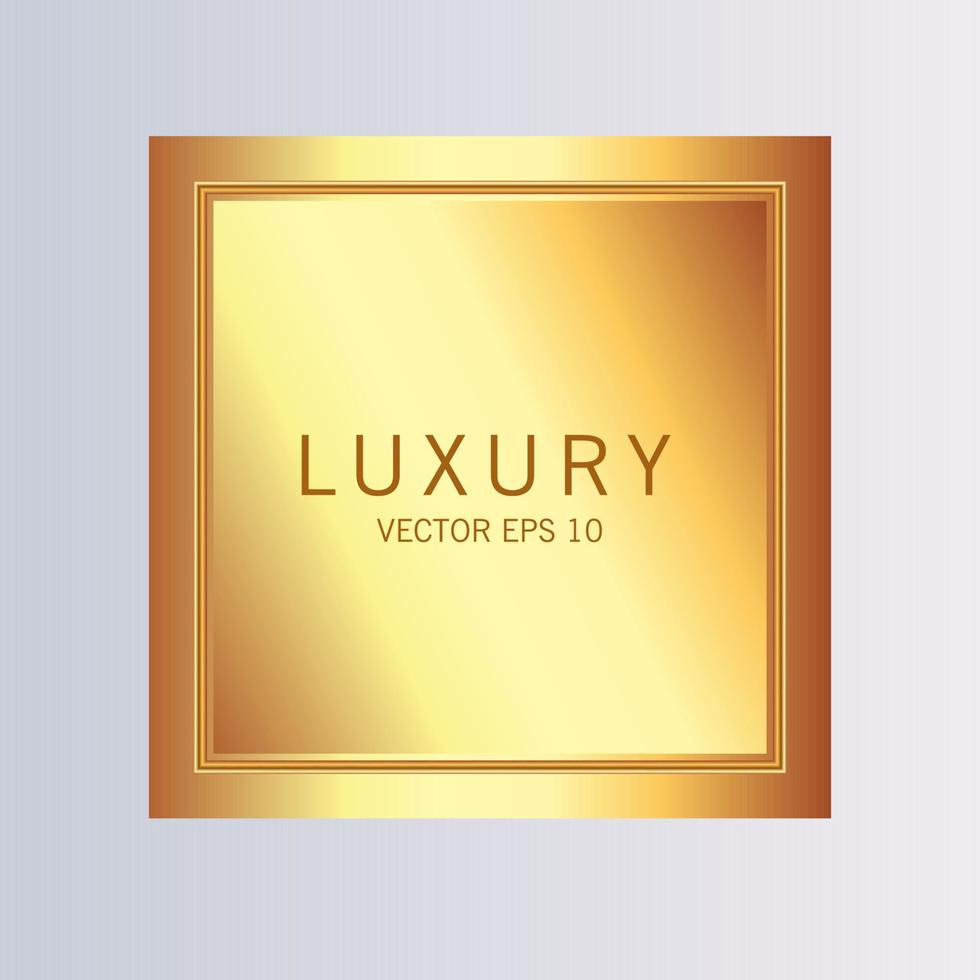 Luxury gold badges and labels premium quality product vector