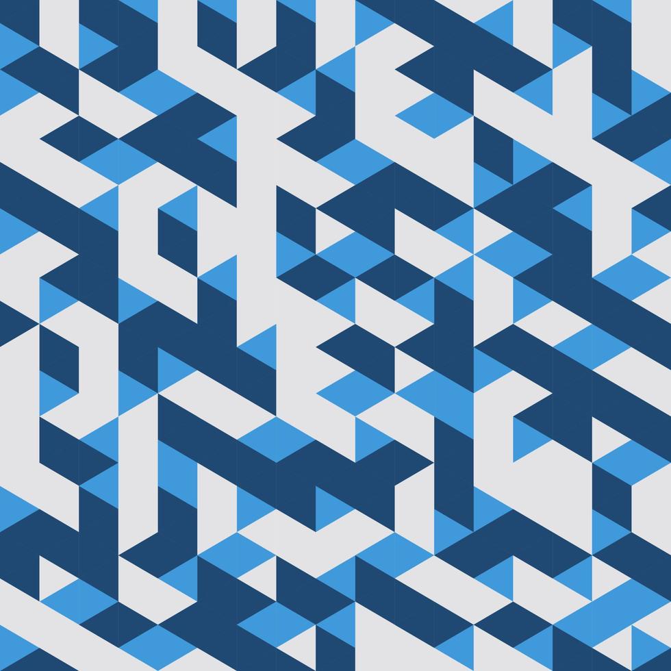 Blue Geometric Seamless pattern Abstract background vector