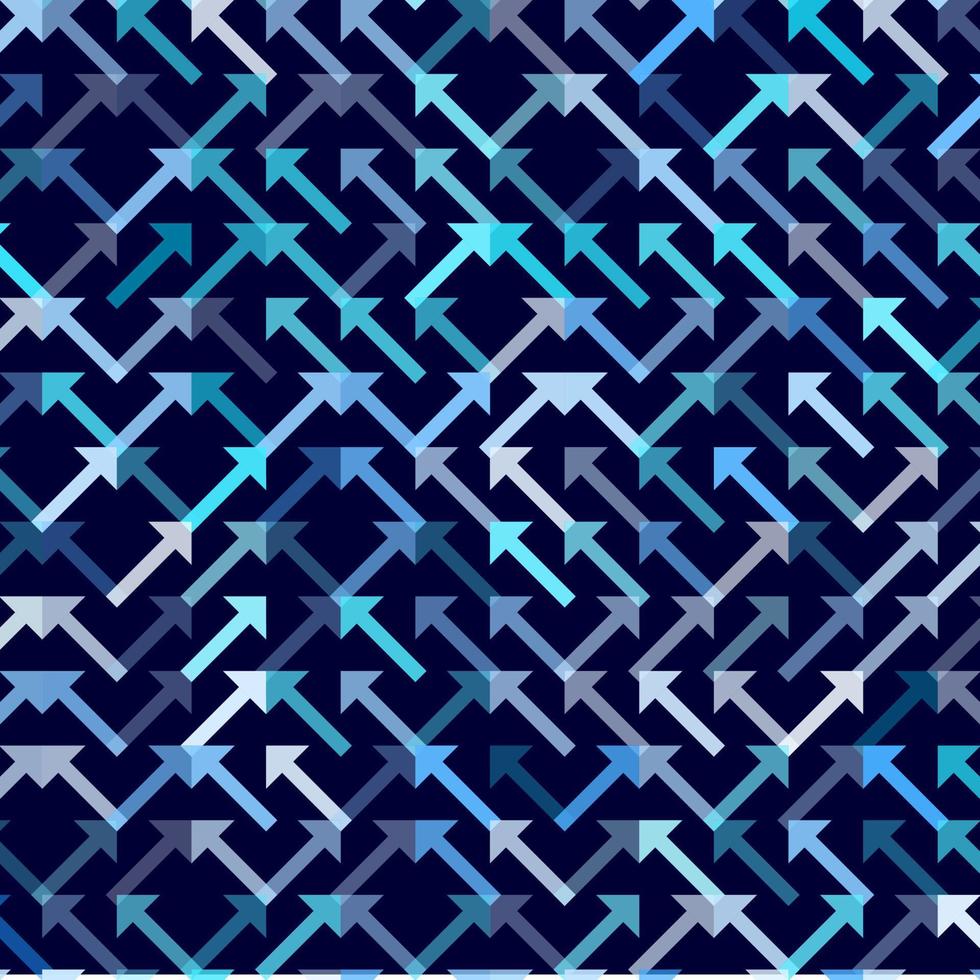 Arrow Vector seamless pattern. Geometric striped ornament. Monochrome linear background