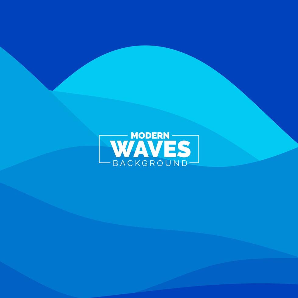 water Wave vector abstract background flat design style