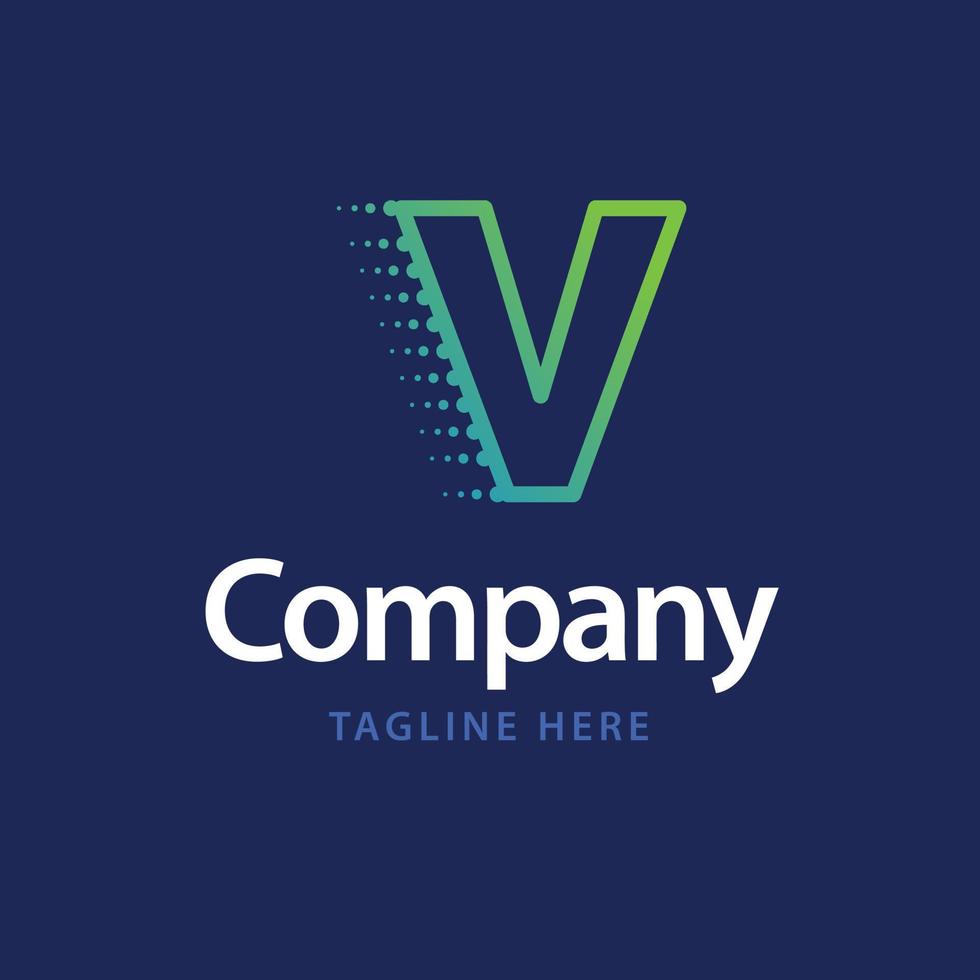 logotipo de tecnología v. diseño de identidad de marca comercial vector