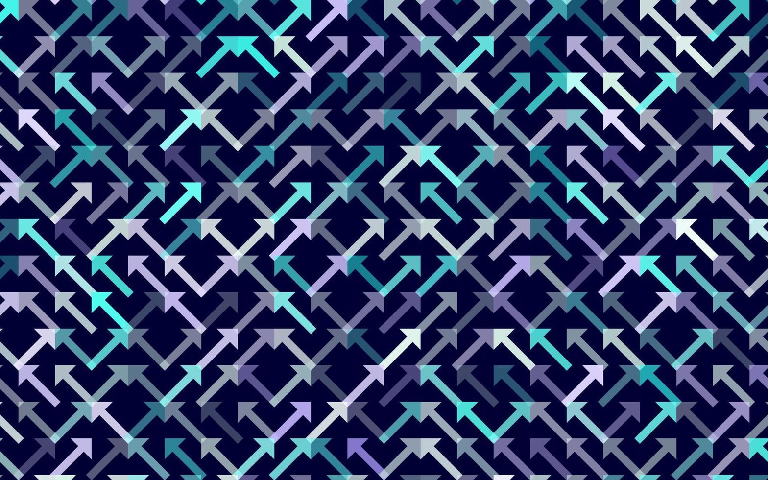 banner de patrones sin fisuras de vector de flecha. adorno de rayas geométricas. fondo lineal monocromático