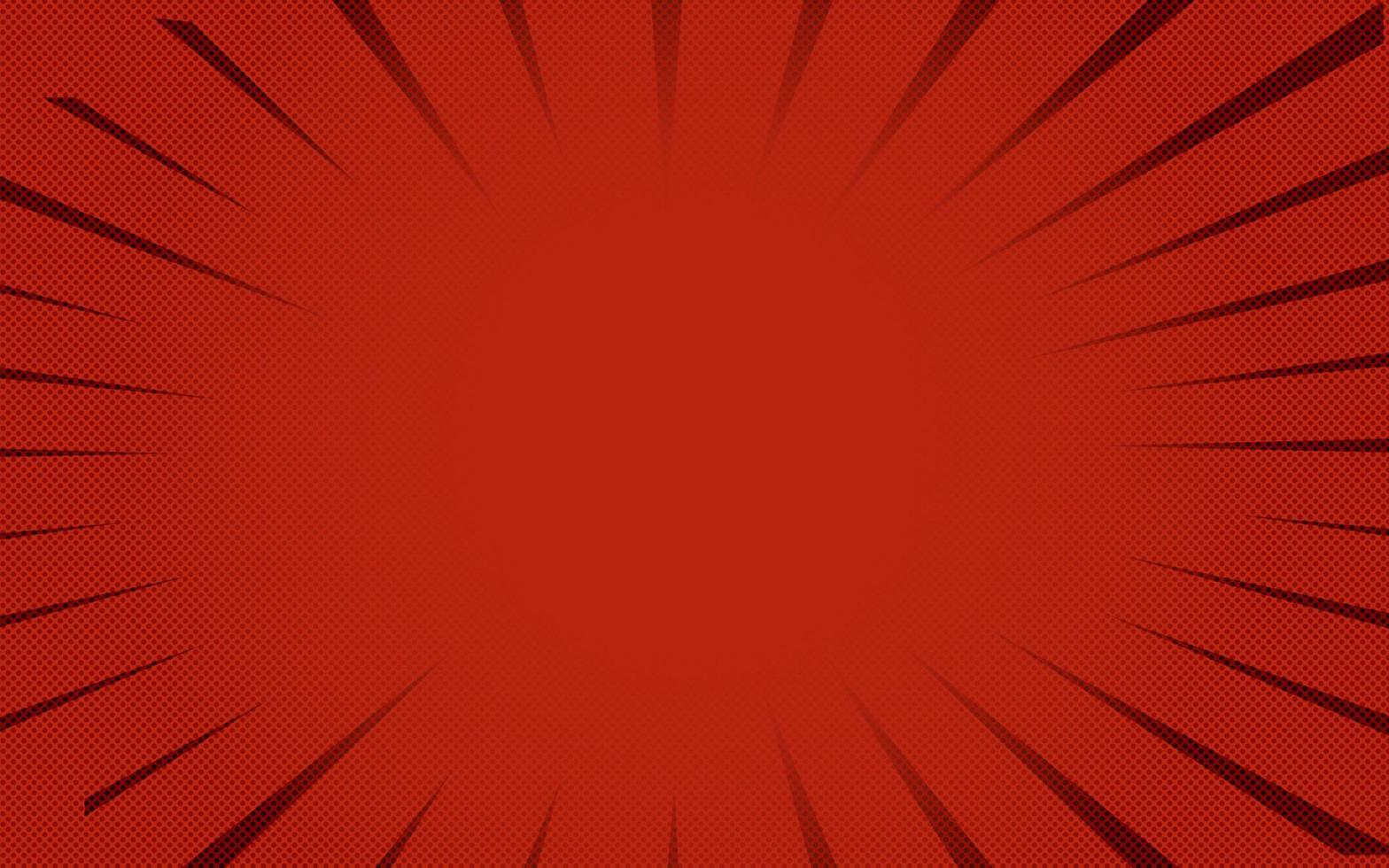 Red comic background Retro vector