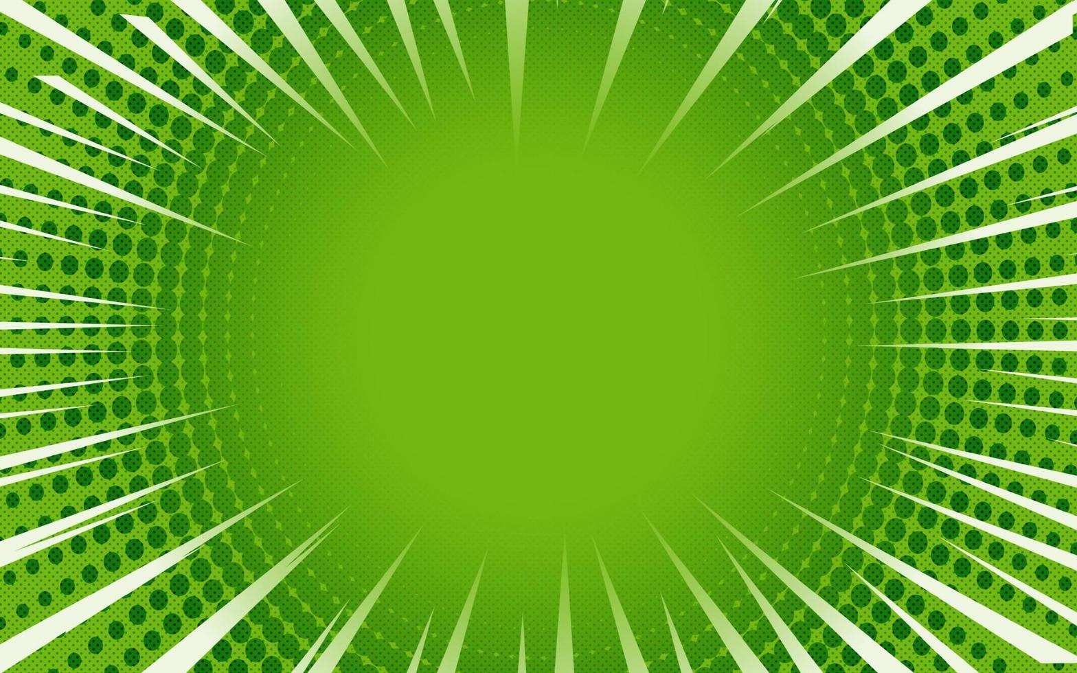 green comic background Retro vector