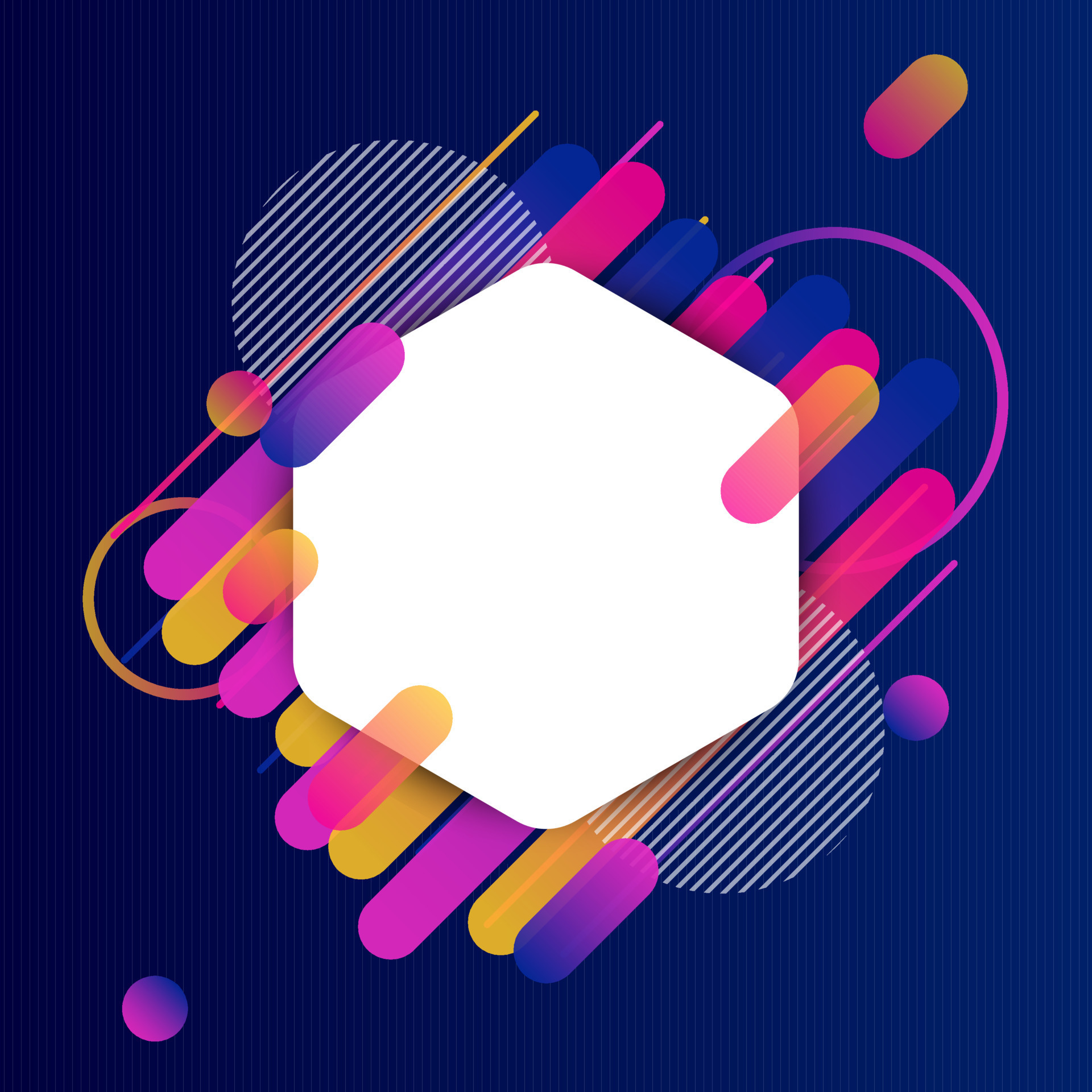 Creative Rounded Lines Edge. Place for Text. business brochure banner