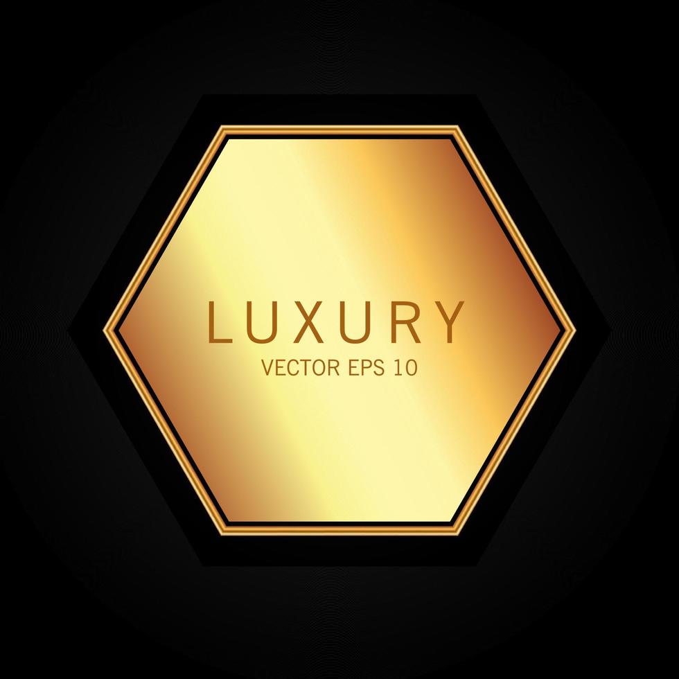 elegant navy gold design elements labels. seals. badges and ornaments vector