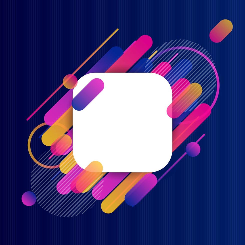 Creative Rounded Lines Edge. Place for Text. business brochure banner and poster template background vector