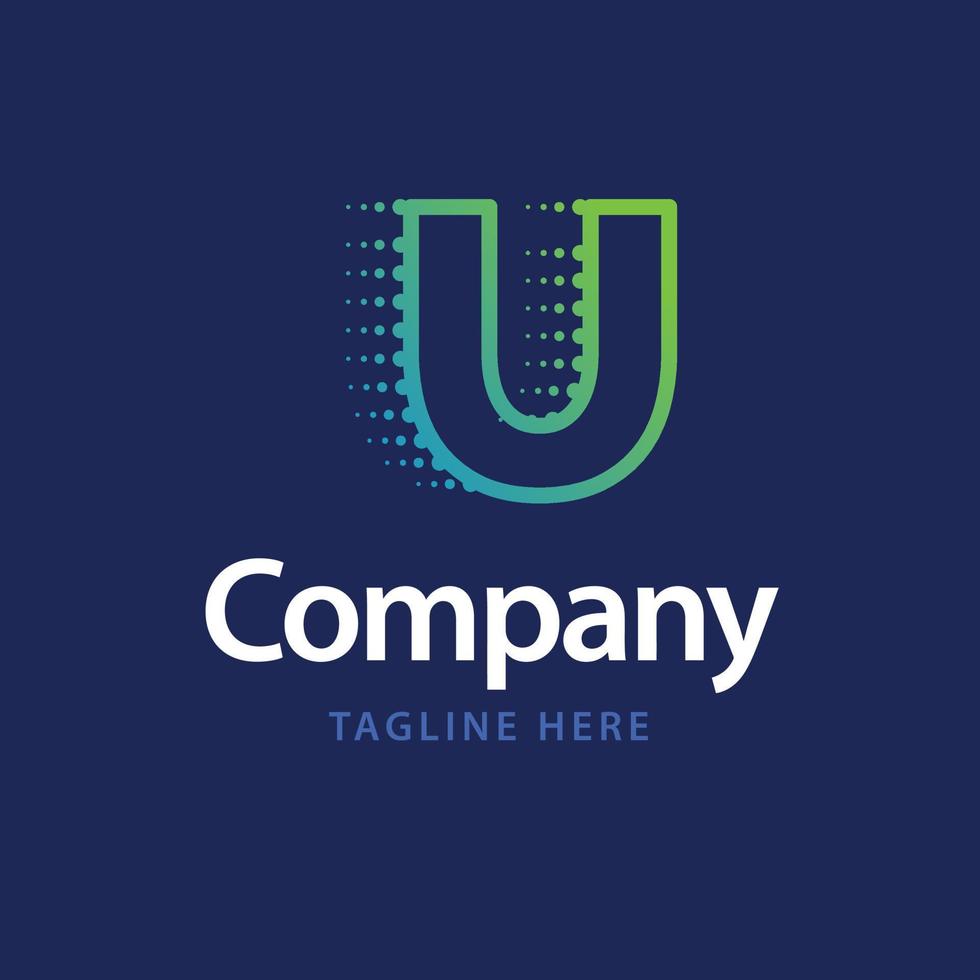 U Technology Logo. Business Brand identity design vector