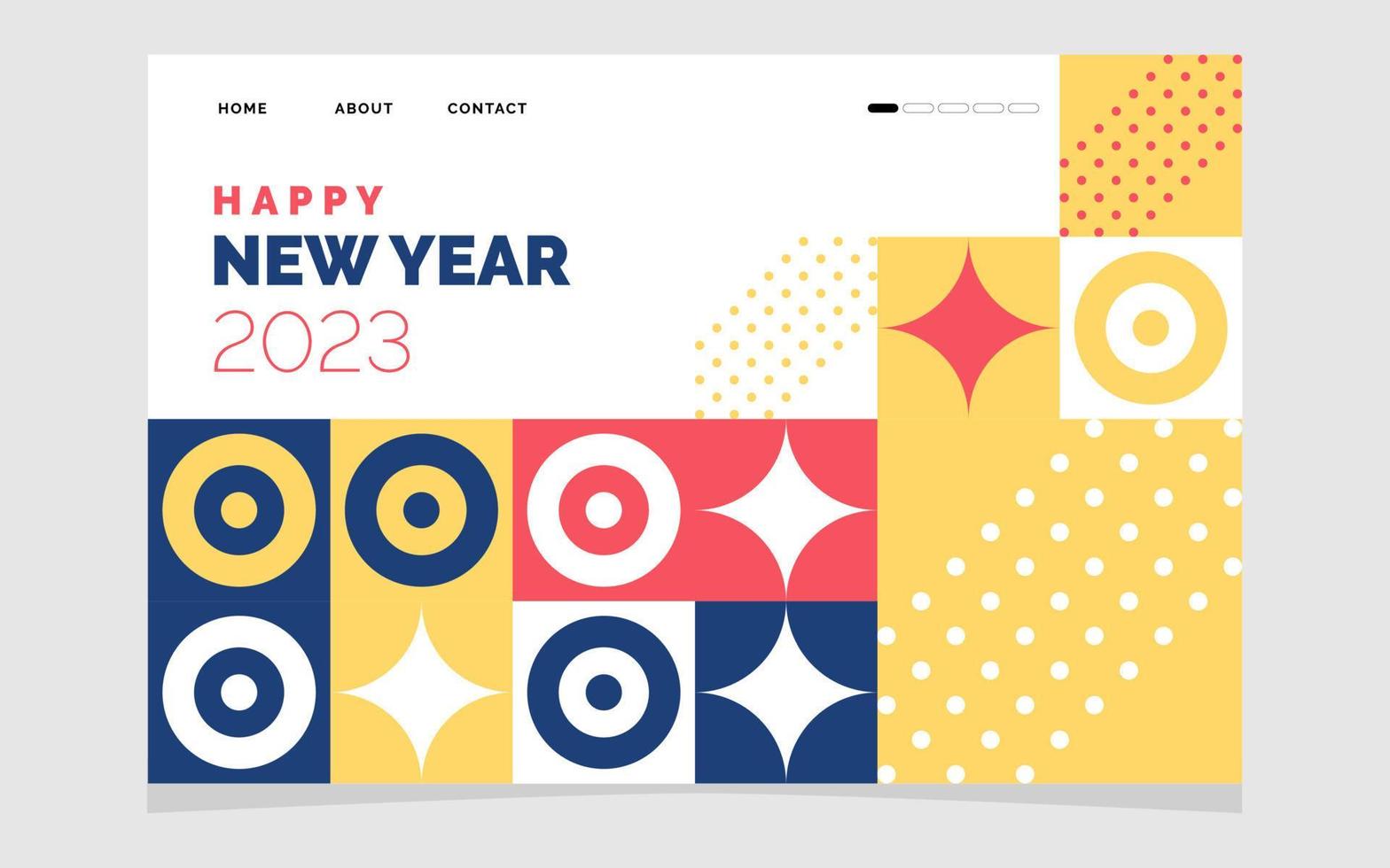 2023 Happy New year Banner Design vector