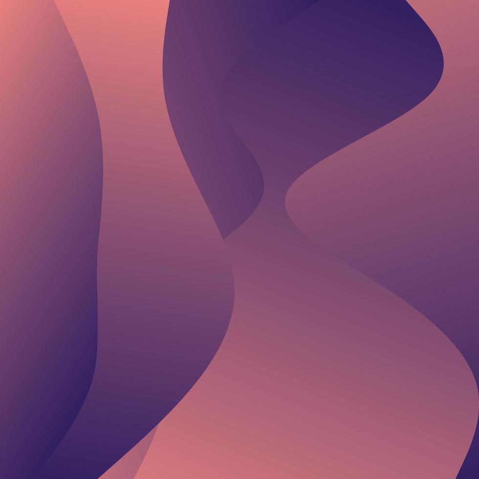 Abstract Red Waves background. Dynamic shapes composition vector