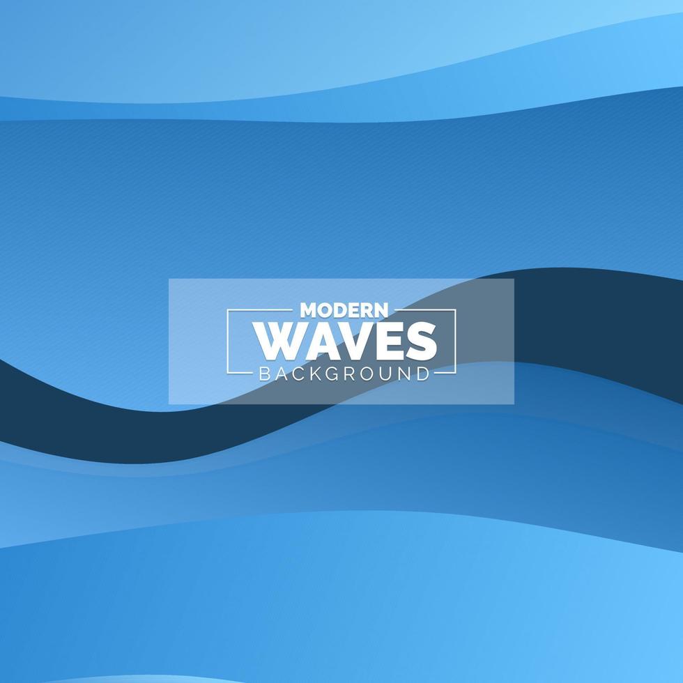 water Wave vector abstract background flat design style