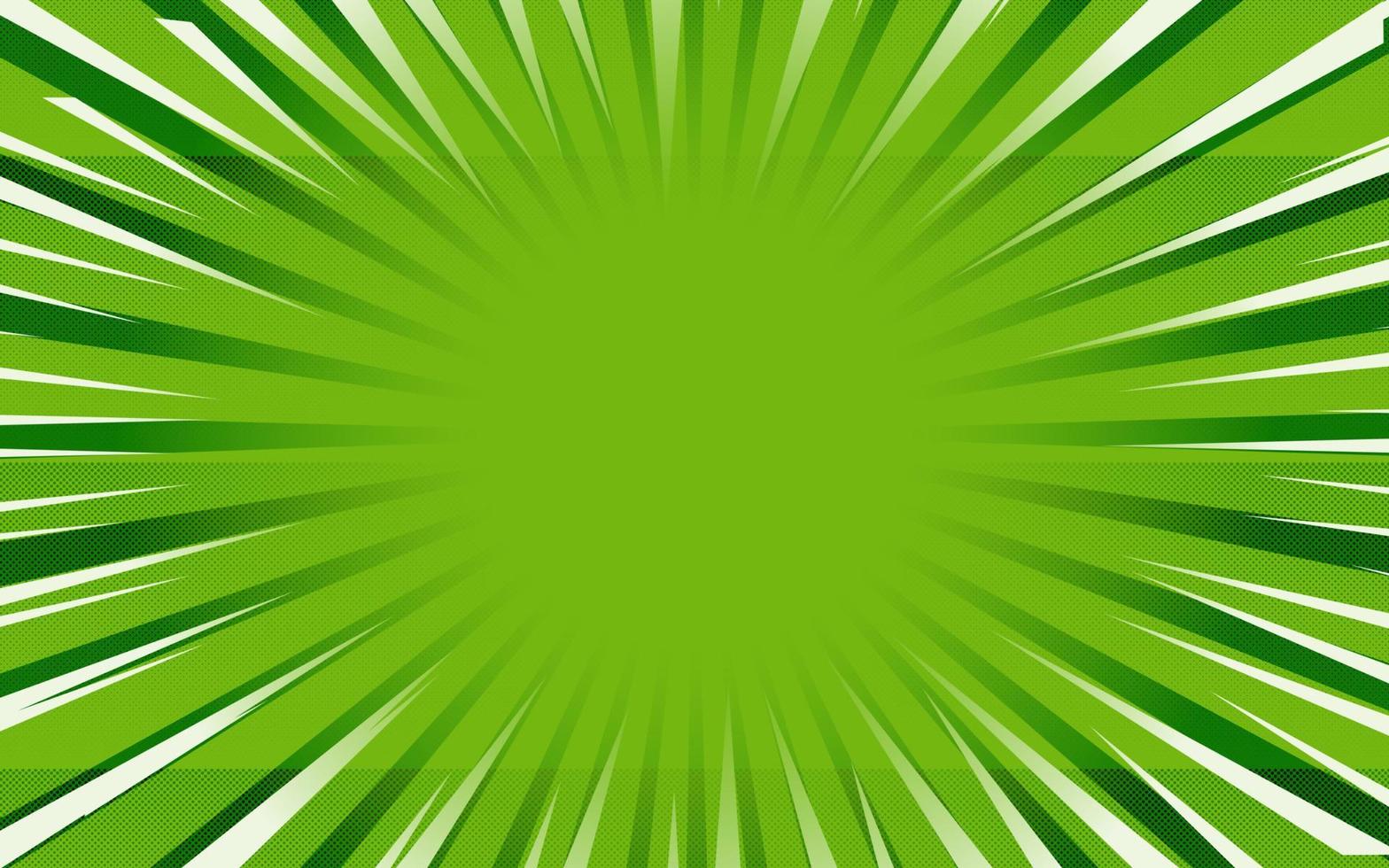 Green comic background Retro vector