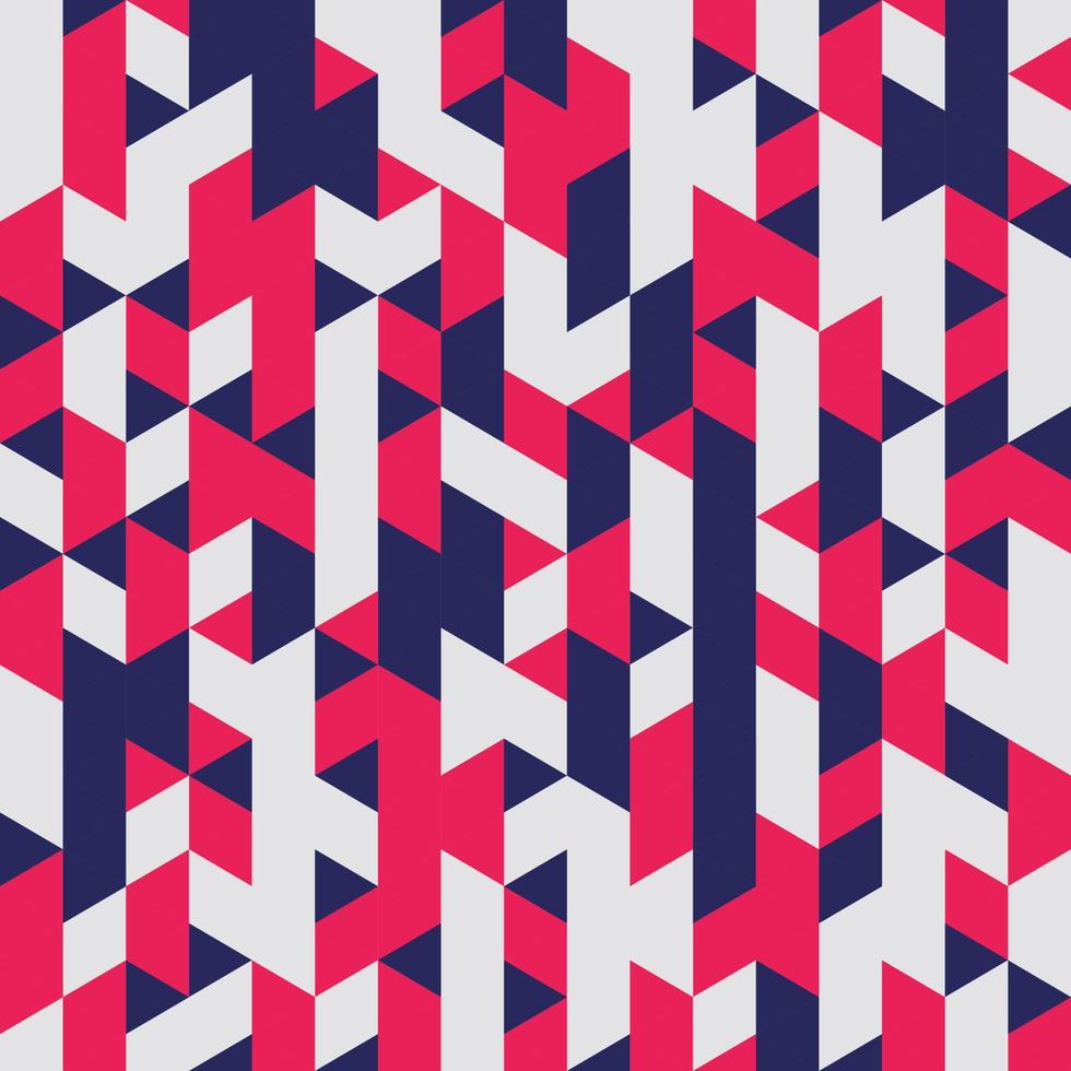 Red Geometric Seamless pattern Abstract background vector