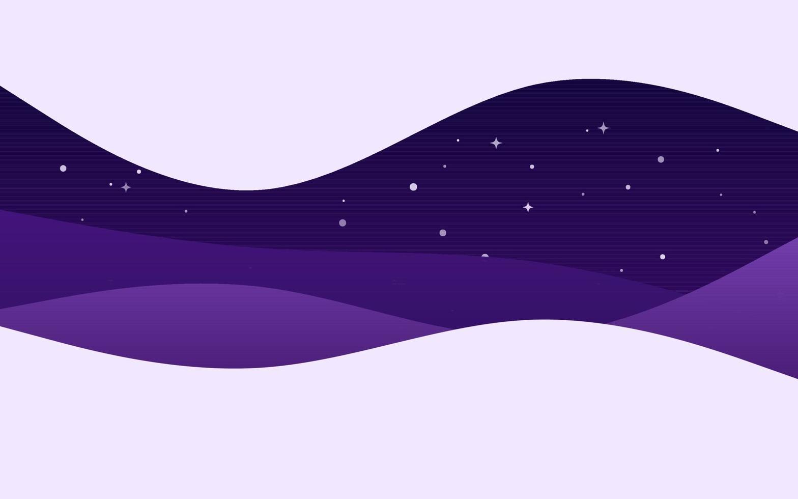 fondo púrpura de la noche de las ondas creativas. composición de formas dinámicas vector