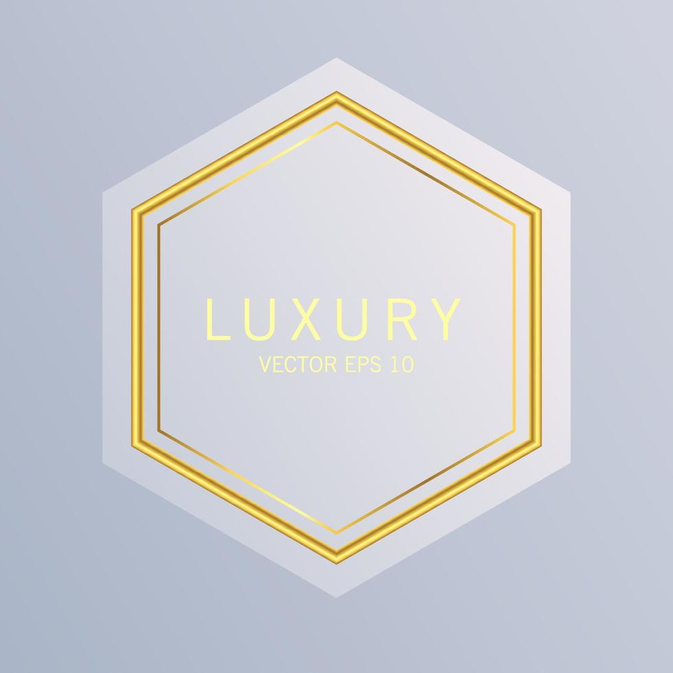 Retro vintage golden badges and labels vector