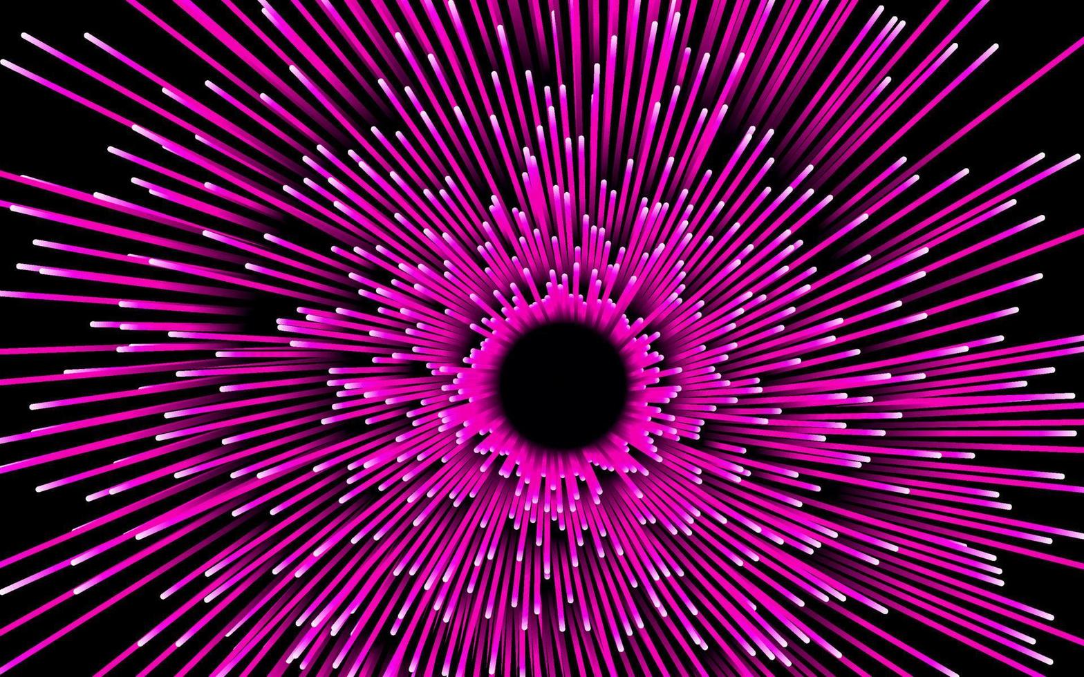 Abstract circular geometric background. Starburst dynamic centric motion pattern. lines or rays vector