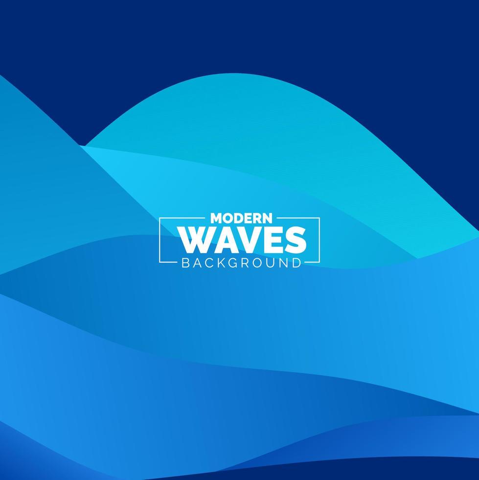 water Wave vector abstract background flat design style