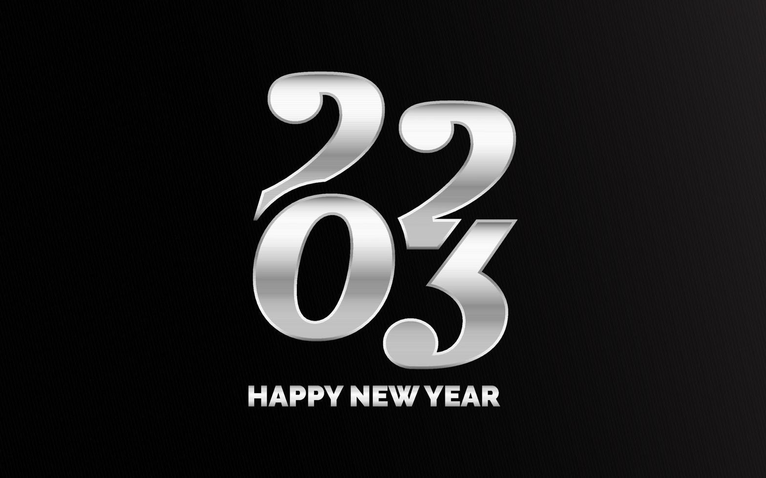 2053 Design Happy New Year. New Year 2023 logo design for brochure design. card. banner. Christmas decor 2023 vector