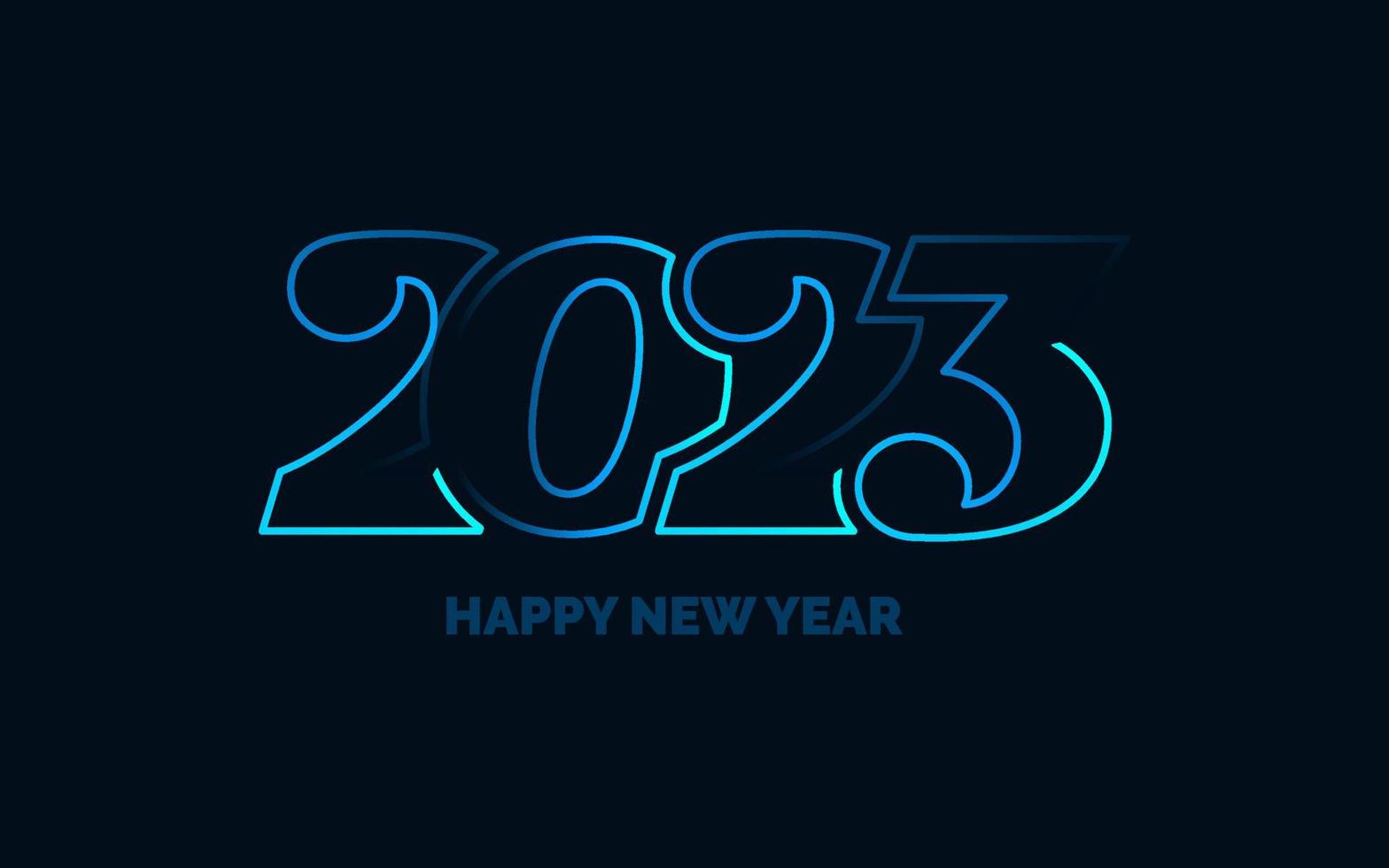 2067 Design Happy New Year. New Year 2023 logo design for brochure design. card. banner. Christmas decor 2023 vector