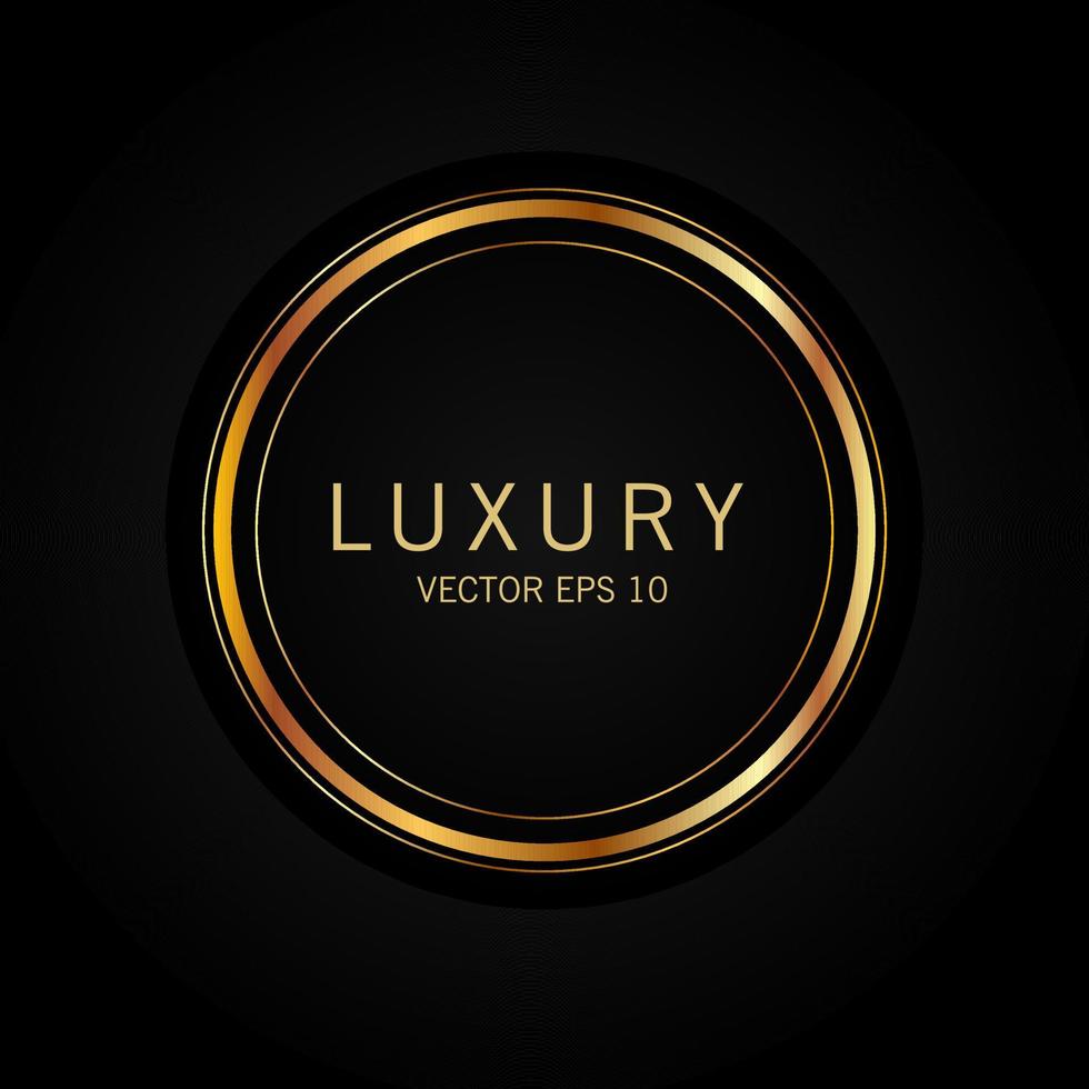 Luxury premium golden badge labels collection vector