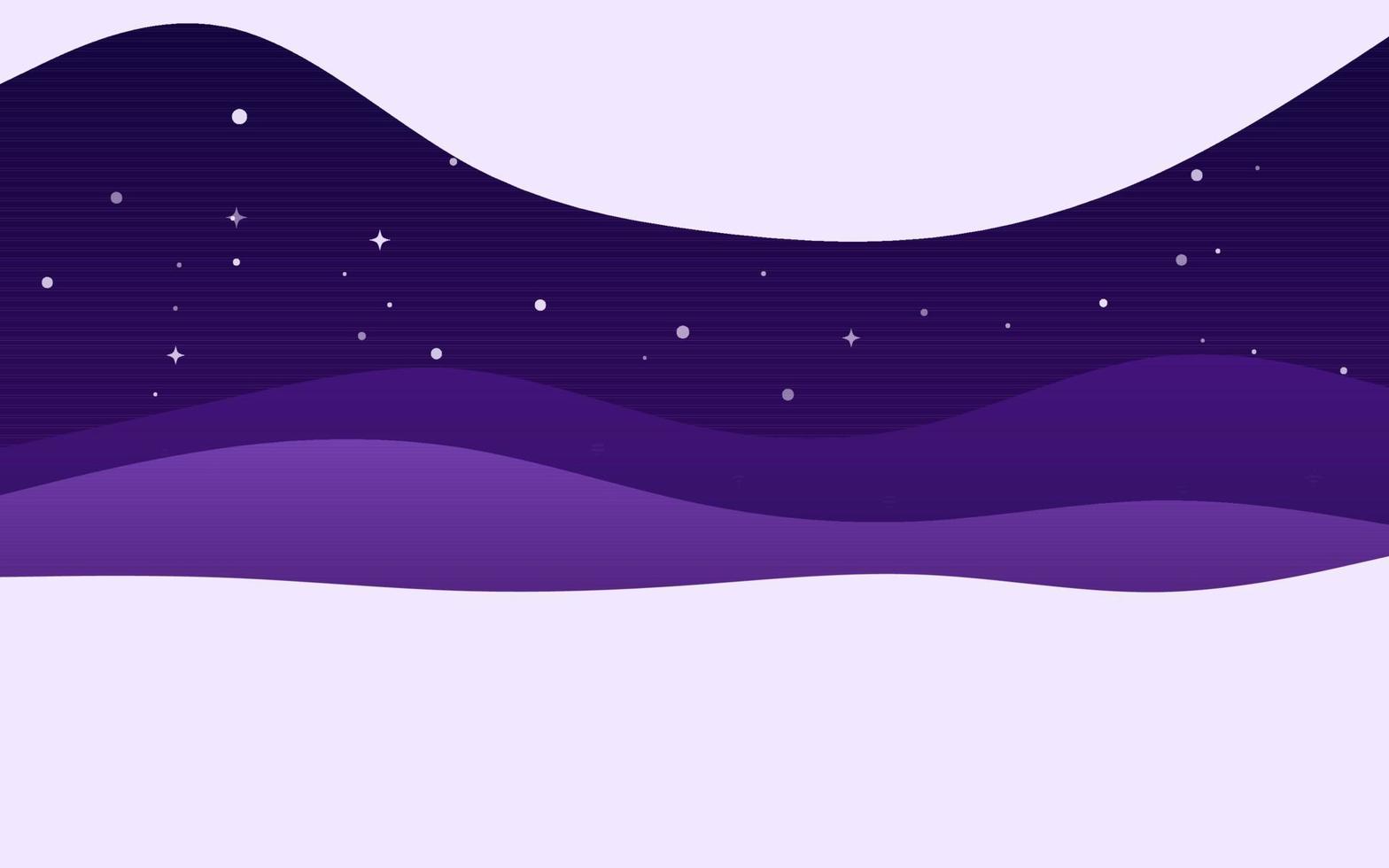 Creative Waves Night Purple background. Dynamic shapes composition vector