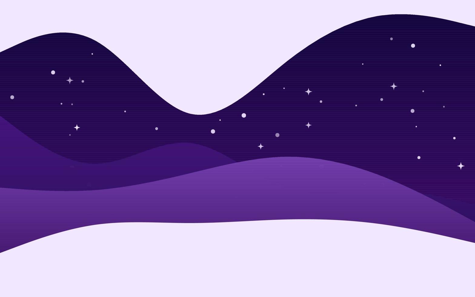 Creative Waves Night Purple background. Dynamic shapes composition vector