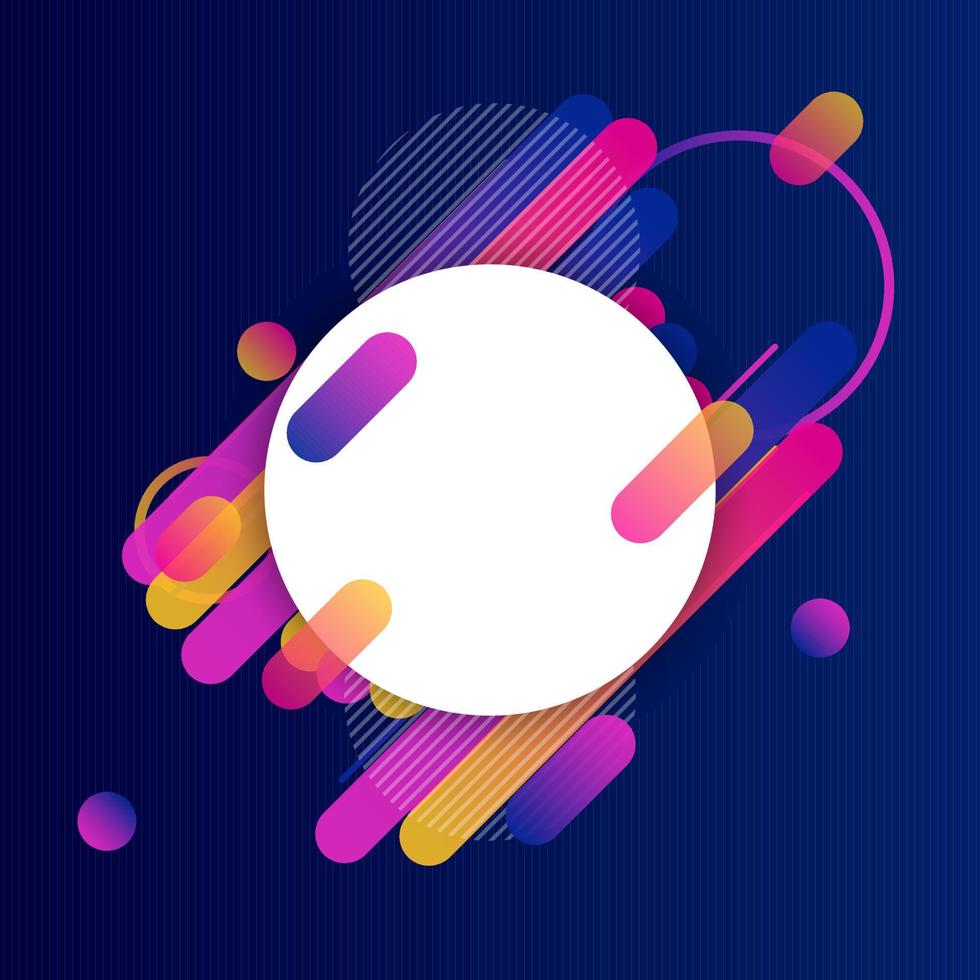 Creative Rounded Lines Edge. Place for Text. business brochure banner and poster template background vector