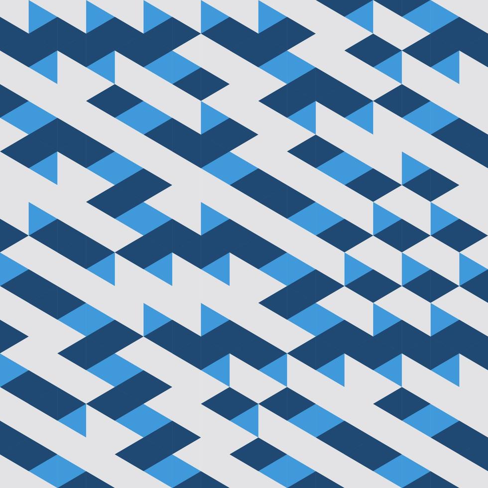 Blue Geometric Seamless pattern Abstract background vector