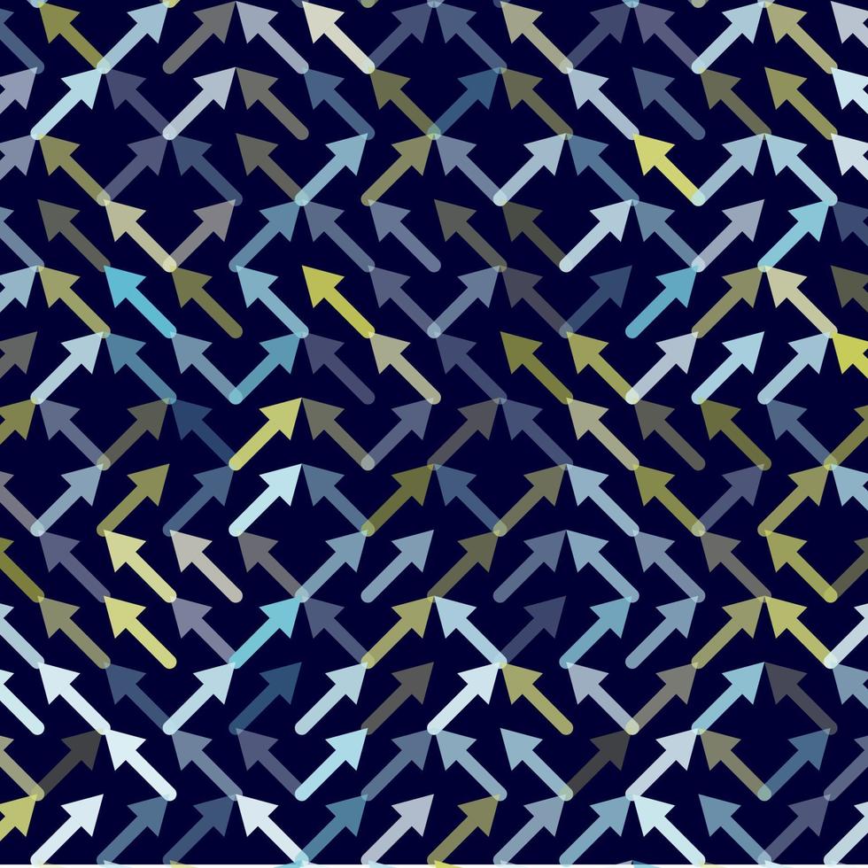 Arrow Vector seamless pattern. Geometric striped ornament. Monochrome linear background