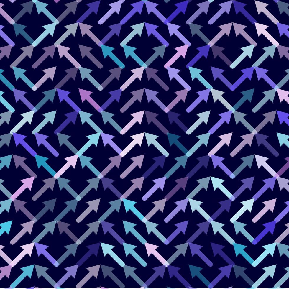 Arrow Vector seamless pattern. Geometric striped ornament. Monochrome linear background