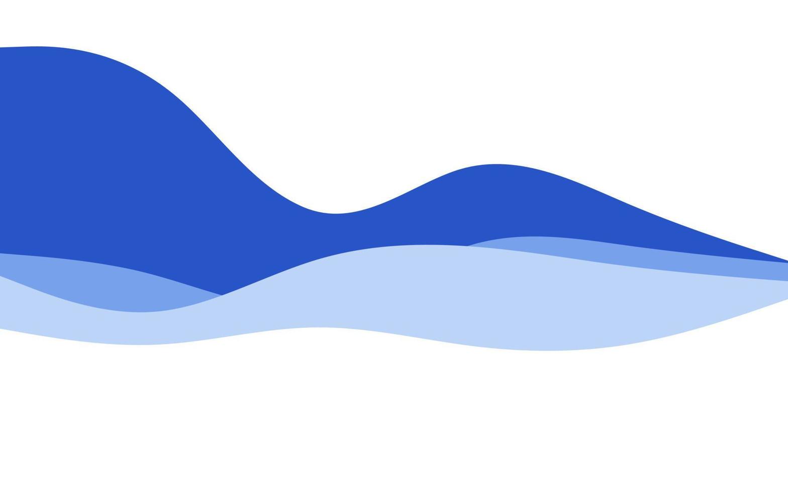Creative Waves Blue background. Dynamic shapes composition vector