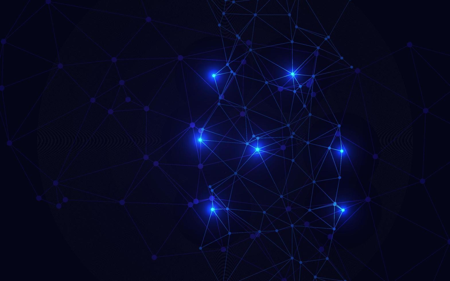 Blue Technology background. Creative lighting template background vector